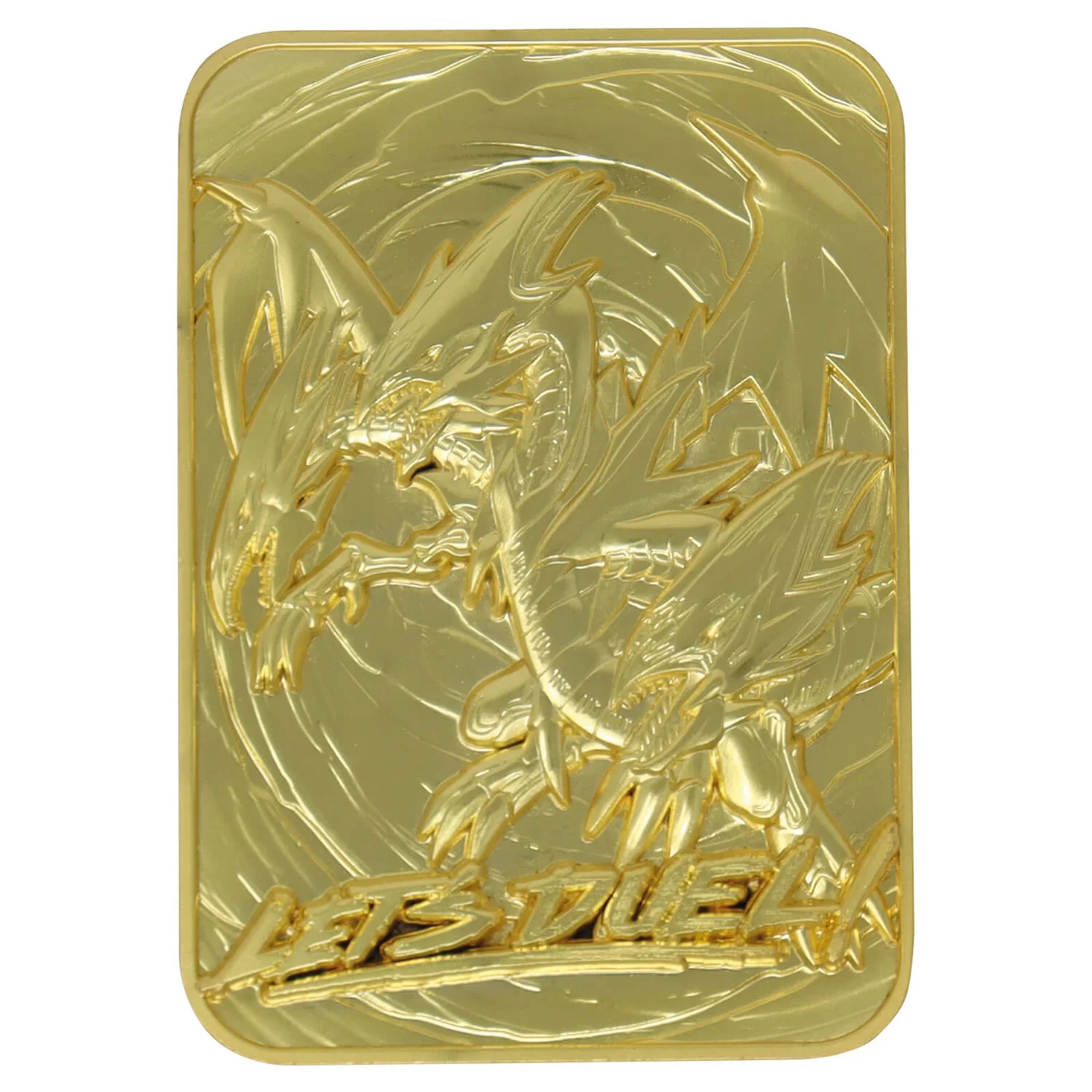 Fanattik Yu-Gi-Oh! Blue Eyes Ultimate Dragon 24K Gold Plated Limited Edition Collectible Metal Card