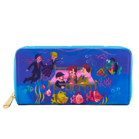 Loungefly Disney Bedknobs And Broomsticks Underwater Zip Around Wallet