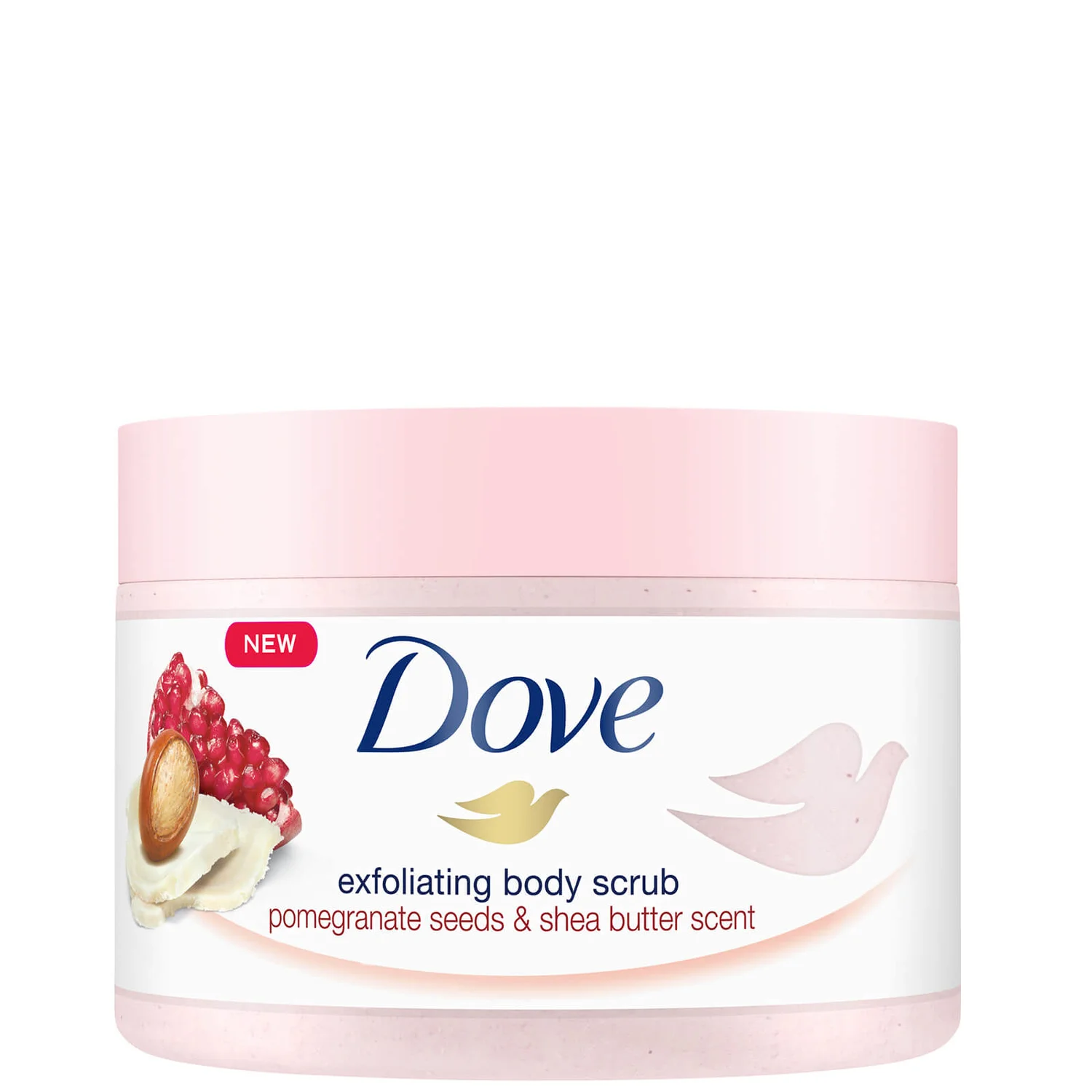 Dove Exfoliating Body Scrub Pomegranate Seeds 225ml Dove exfoliační tělový peeling s granátovými semínky 225 ml