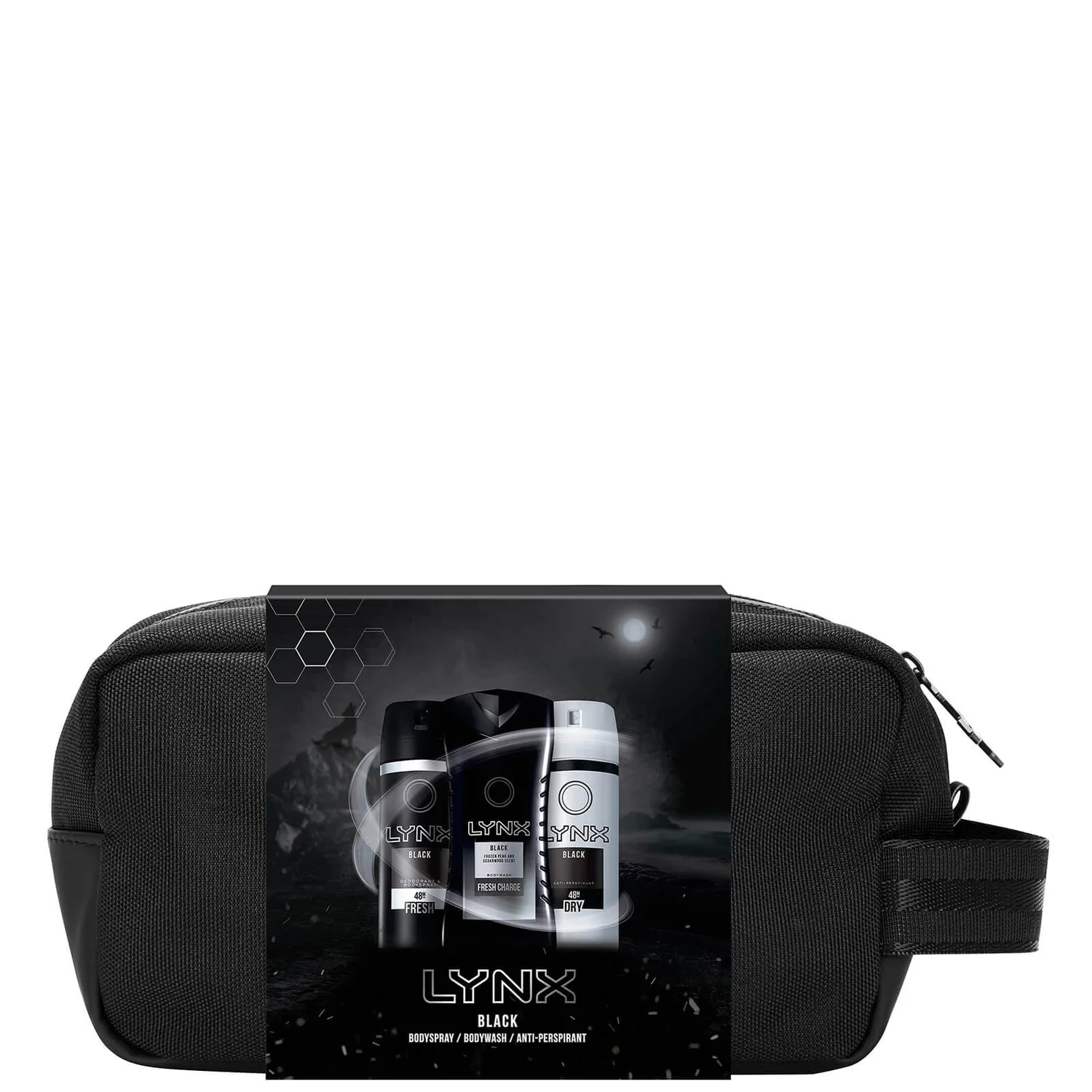 Lynx Black Washbag Gift Set