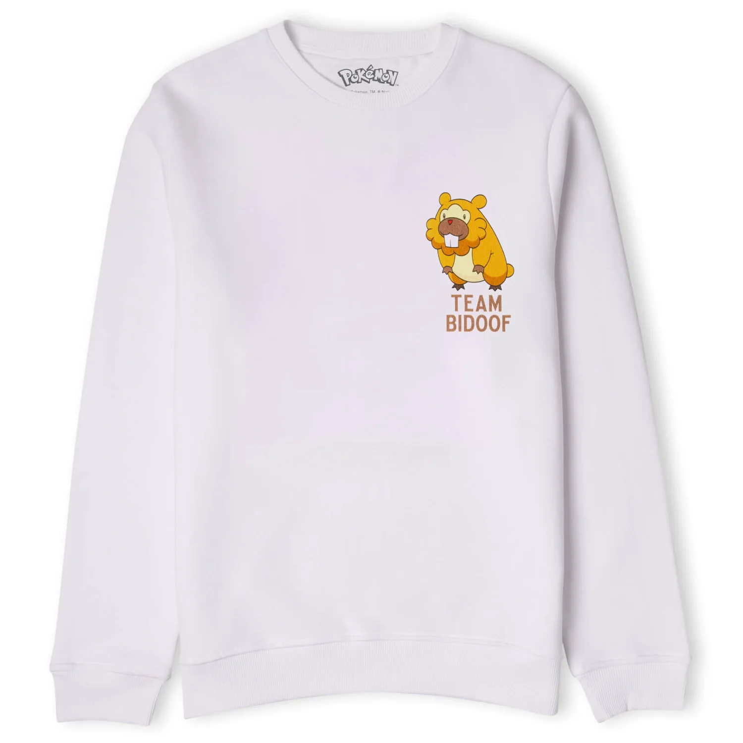 Pokémon Team Bidoof Unisex Sweatshirt - White