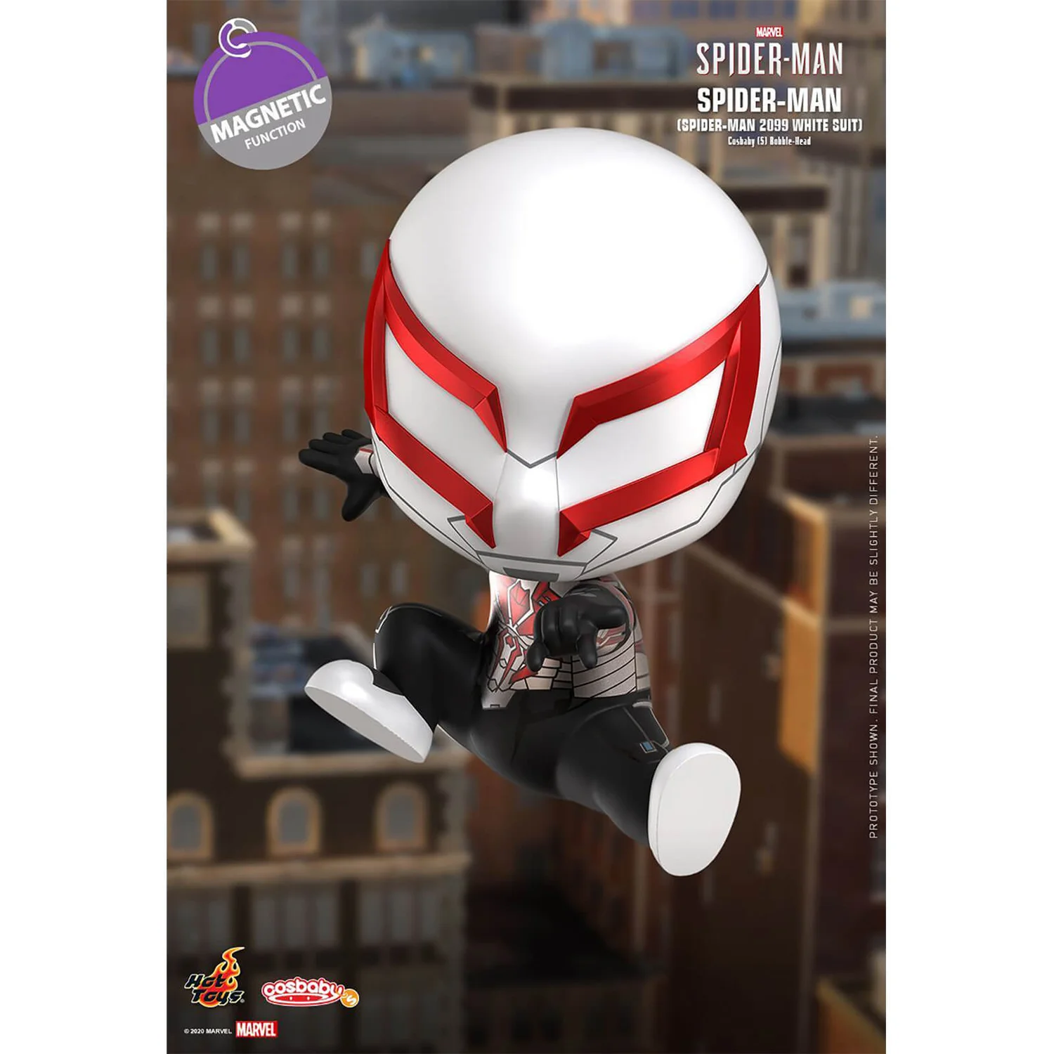 Hot Toys Cosbaby Marvel's Spider-Man [Size S] - Spider-Man (Spider-Man 2099 White Suit Version)