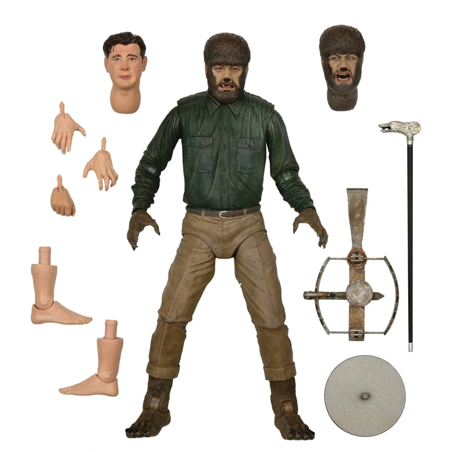 NECA Universal Monsters Wolf Man Lon Chaney Jr Ultimate 7 Inch Action Figure