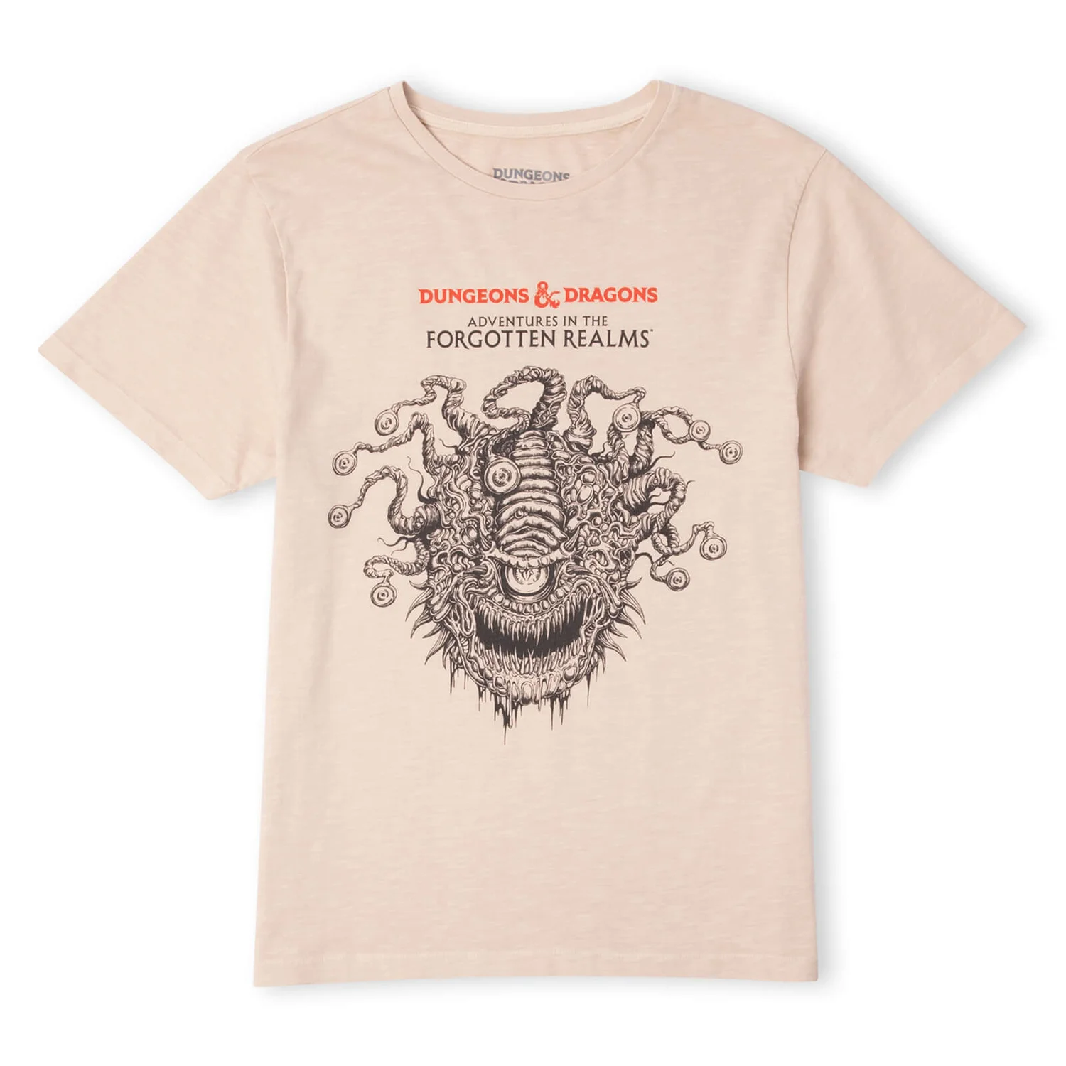 Dungeons & Dragons Beholder Unisex T-Shirt - White Vintage Wash