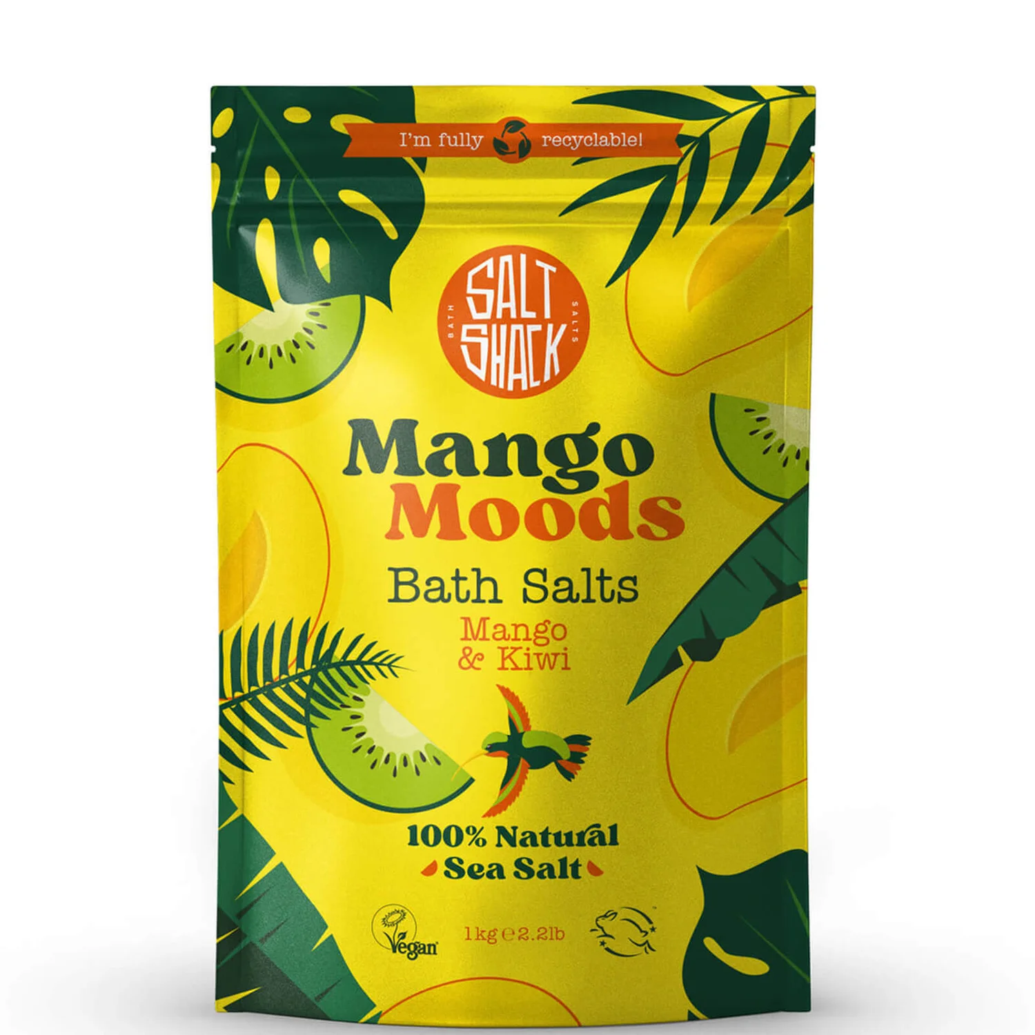 Westlab Salt Shack Mango Moods 1kg Westlab Salt Shack koupelová sůl Mango Moods 1 kg