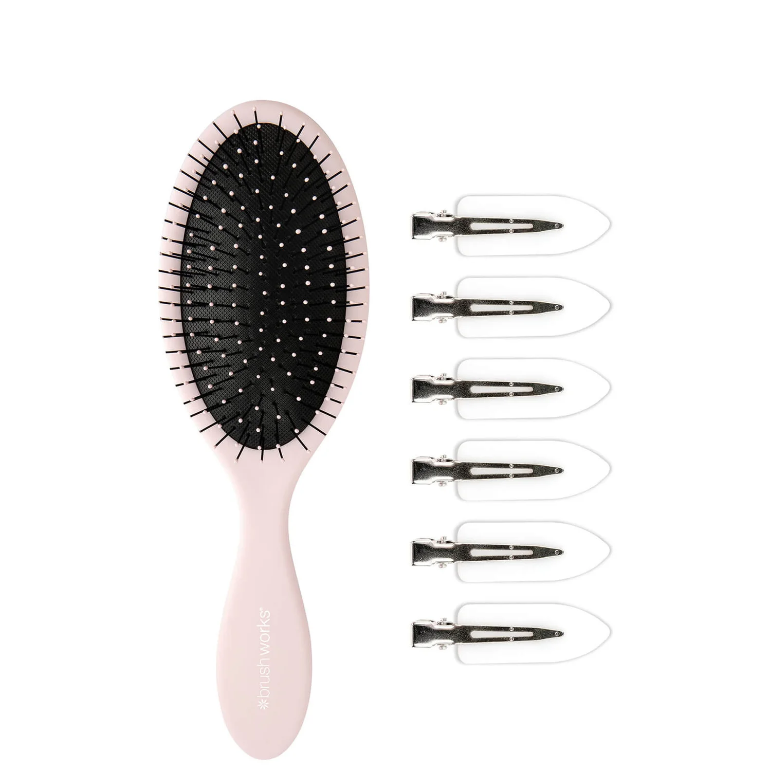 brushworks Luxusní růžová sada na úpravu vlasů