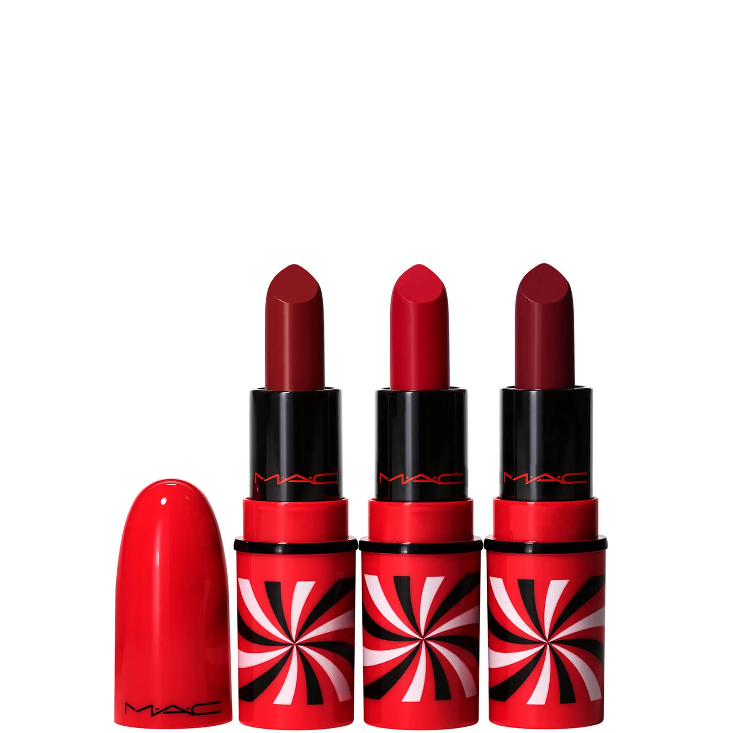 MAC Red Tiny Tricks Mini Lipstick Trio Christmas Holiday 2021
