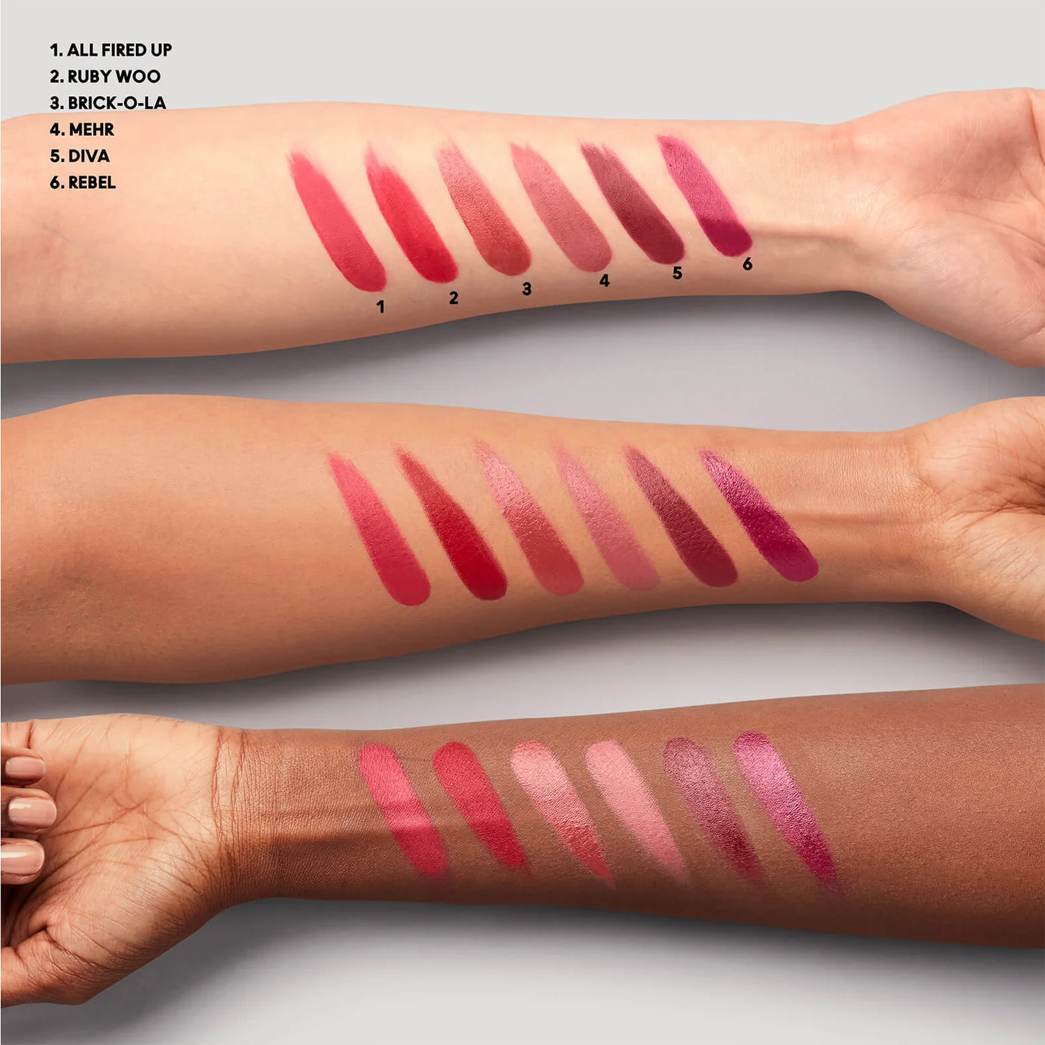 MAC The Ultimate Trick Mini Lipstick x 12 Vault Christmas Holiday 2021 - Swatches