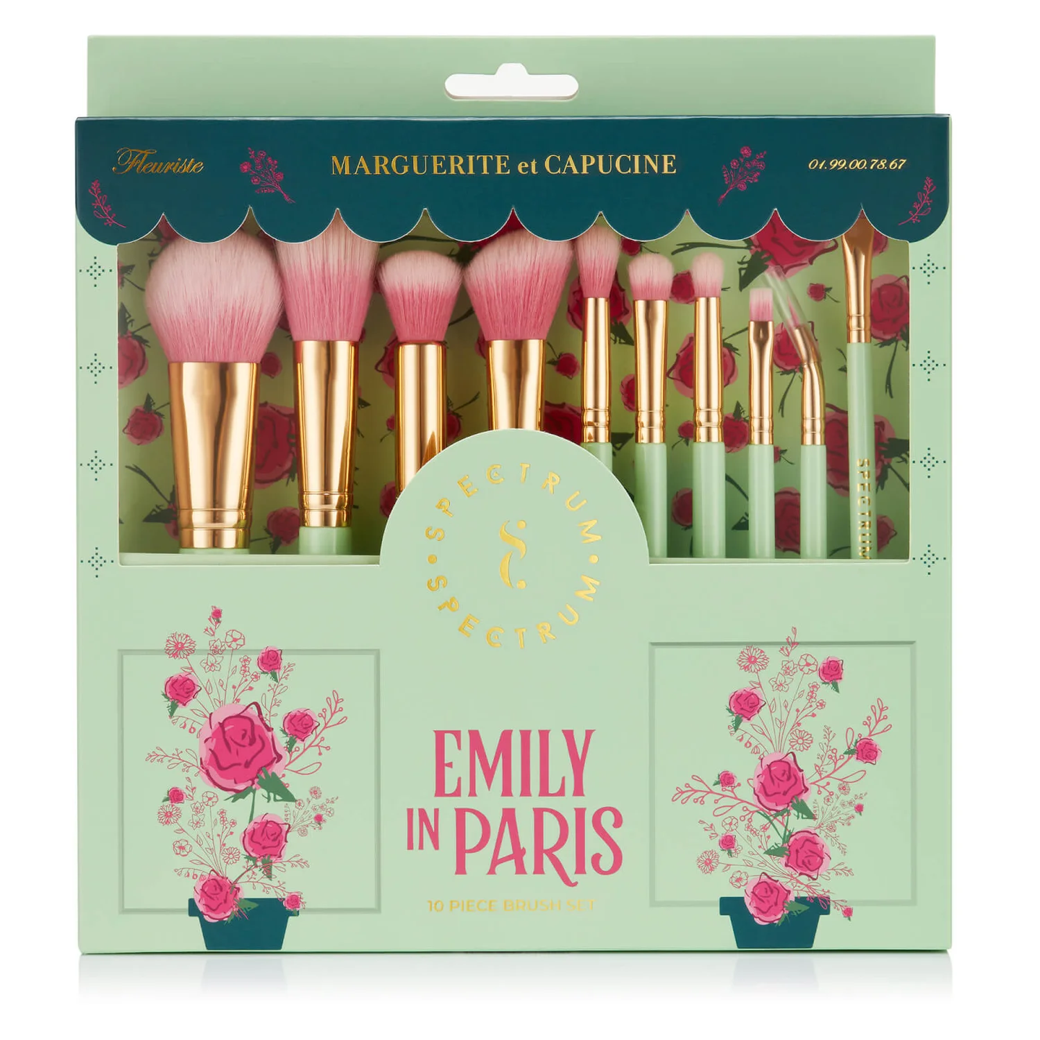 Spectrum Collections Emily in Paris La Vie En Rose 10 Piece Brush Set