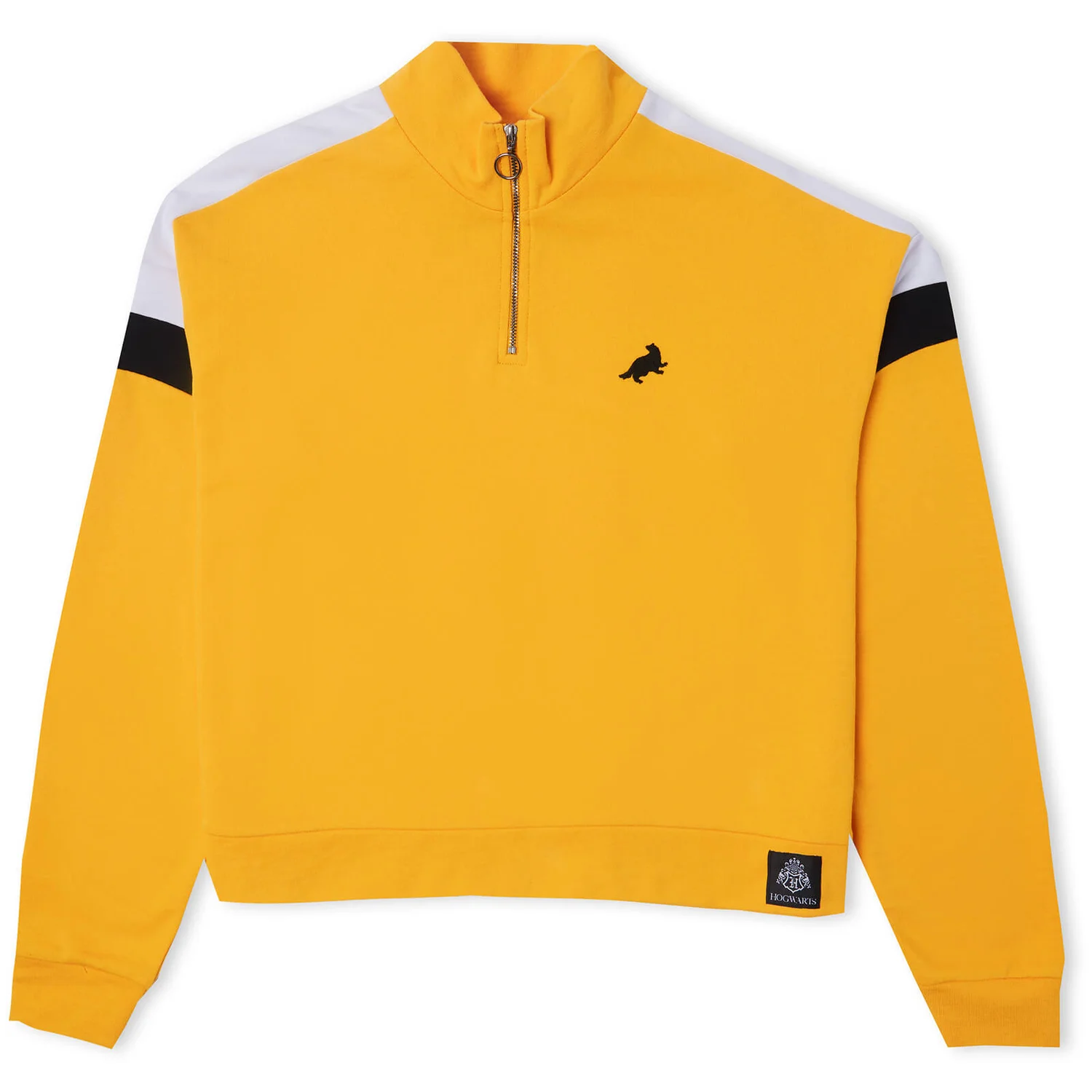 Hufflepuff House Women's Funnel Neck Cropped Sweater - Yellow