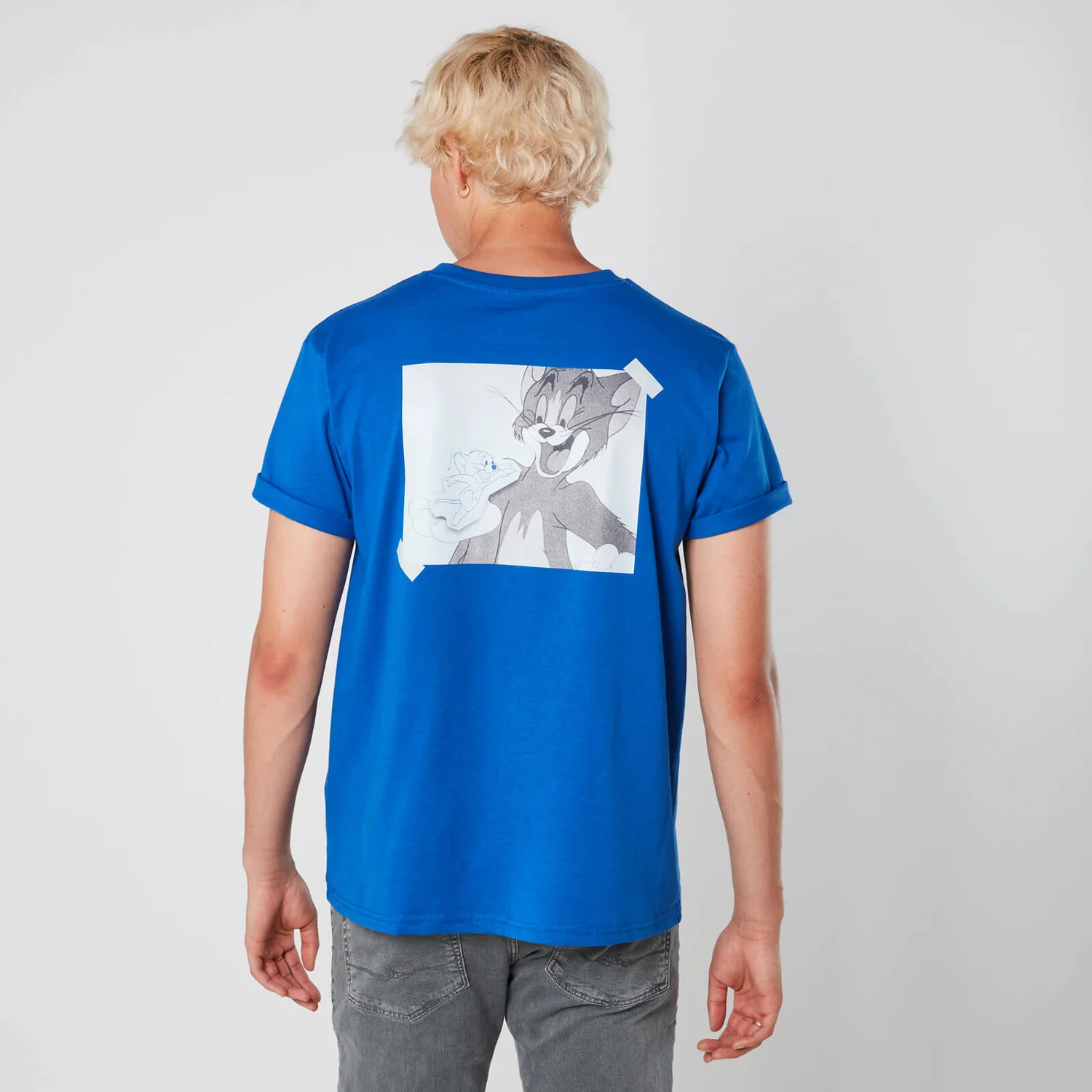 Tom & Jerry Photo Moment Men's T-Shirt - Blue