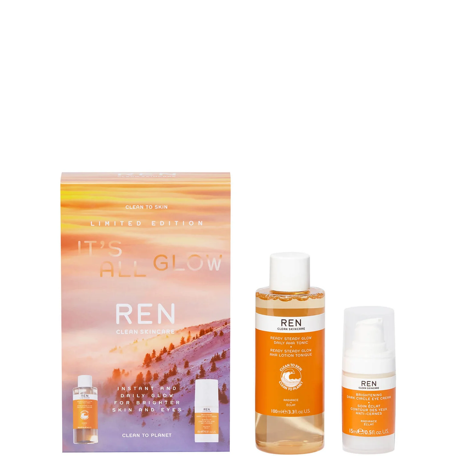 REN Clean Skincare It's All Glow Set - Exclusive