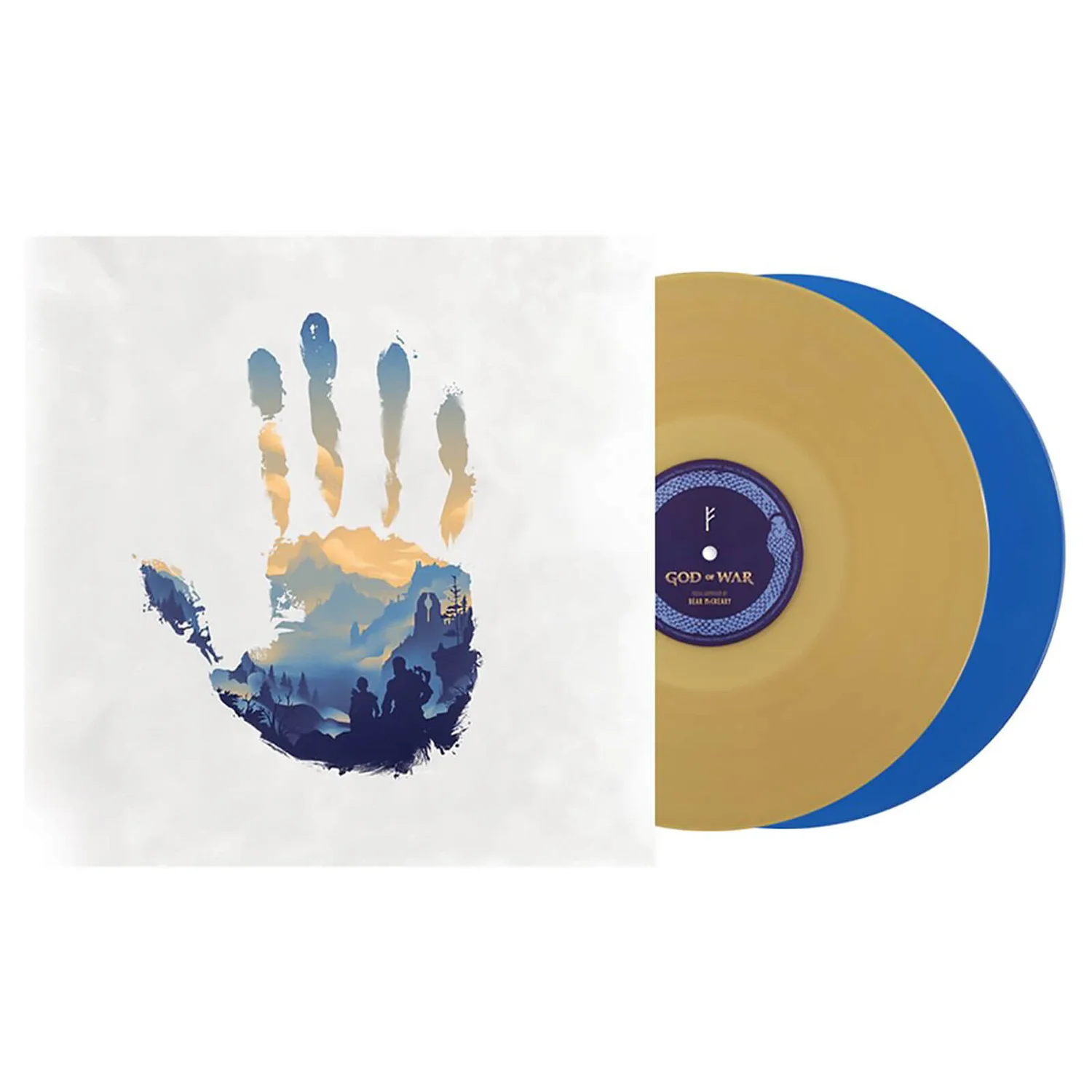 Mondo God Of War Original Video Game Soundtrack Blue and Gold Vinyl 2LP
