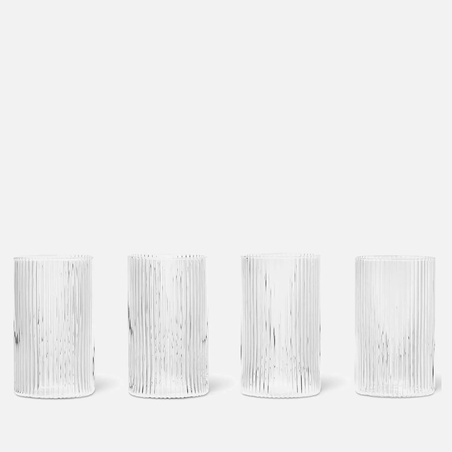 Ferm Living Ripple Verrines - Set of 4 - Clear