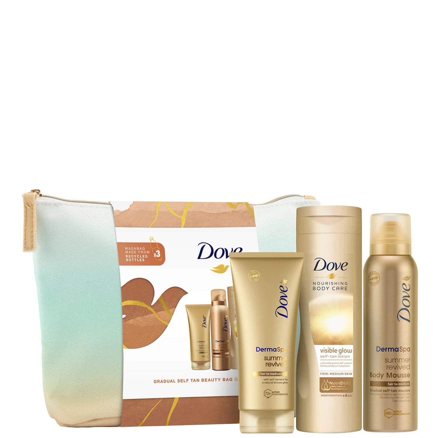 Dove Gradual Self-Tan Beauty Bag