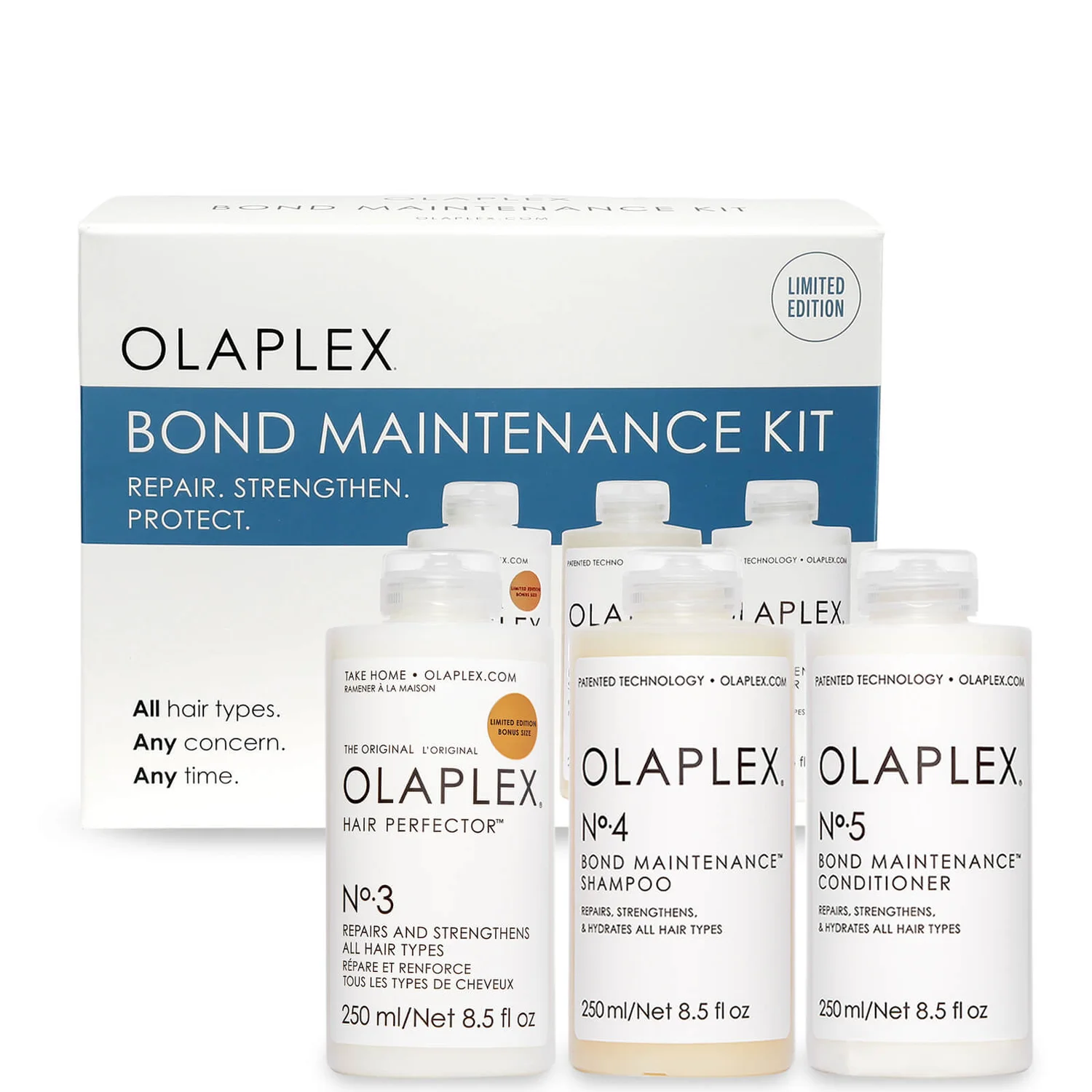 Olaplex Bond Maintenance Set (No.4, No.5 & Supersize No.3)