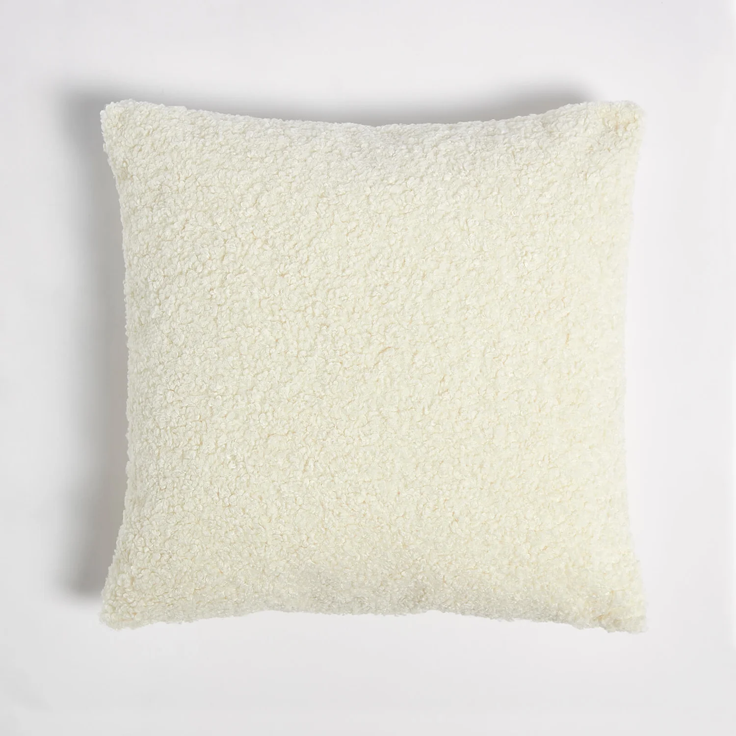 ïn home Faux Sheep Skin Cushion - White - 50x50cm
