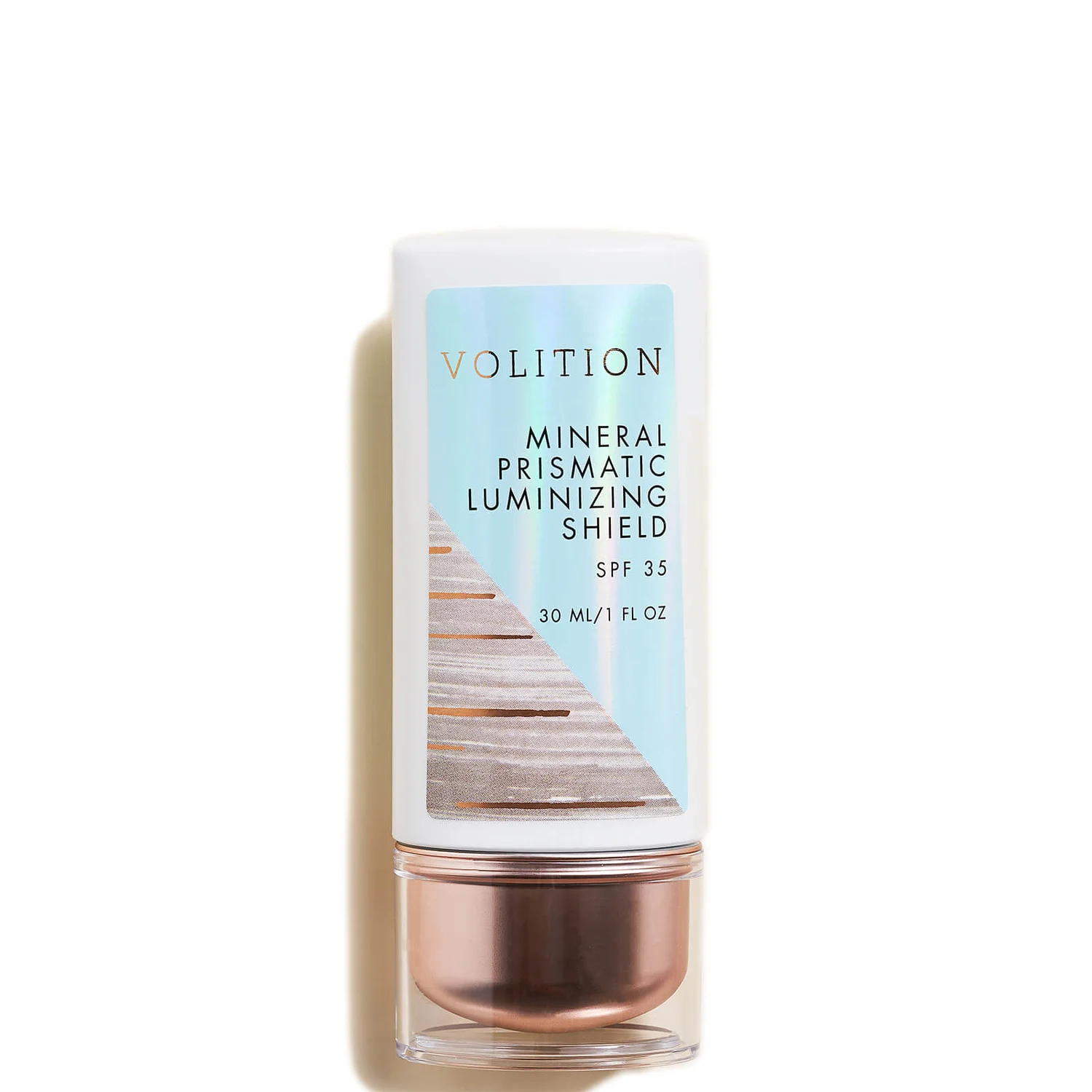 Volition Beauty Mineral Prismatic Luminizing SPF35 Shield with Hyaluronic Acid and Vegan Squalane 1 oz