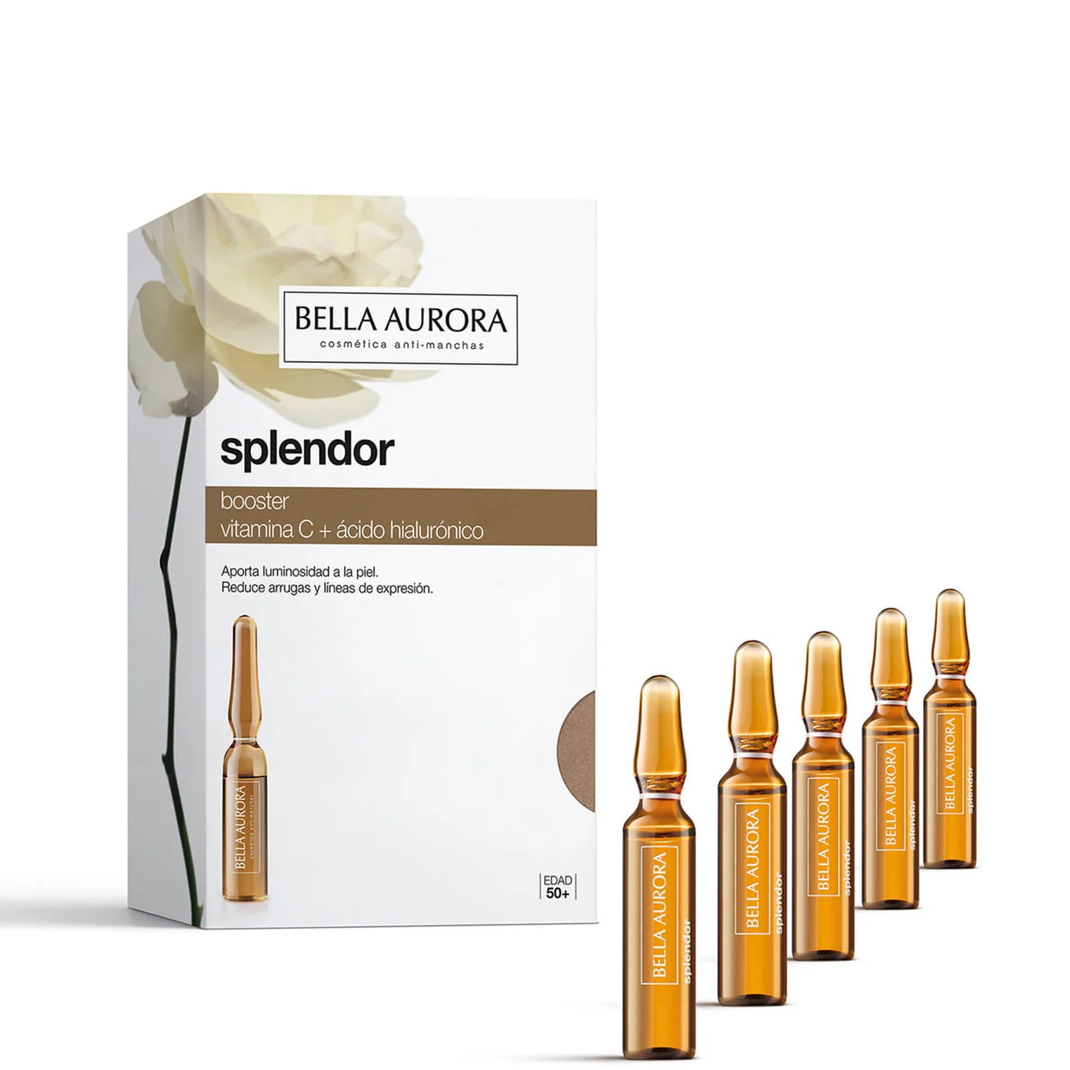 Bella Aurora Splendor Anti-Ageing Vitamin C and Hyaluronic Acid Booster Ampoules 5 x 2ml