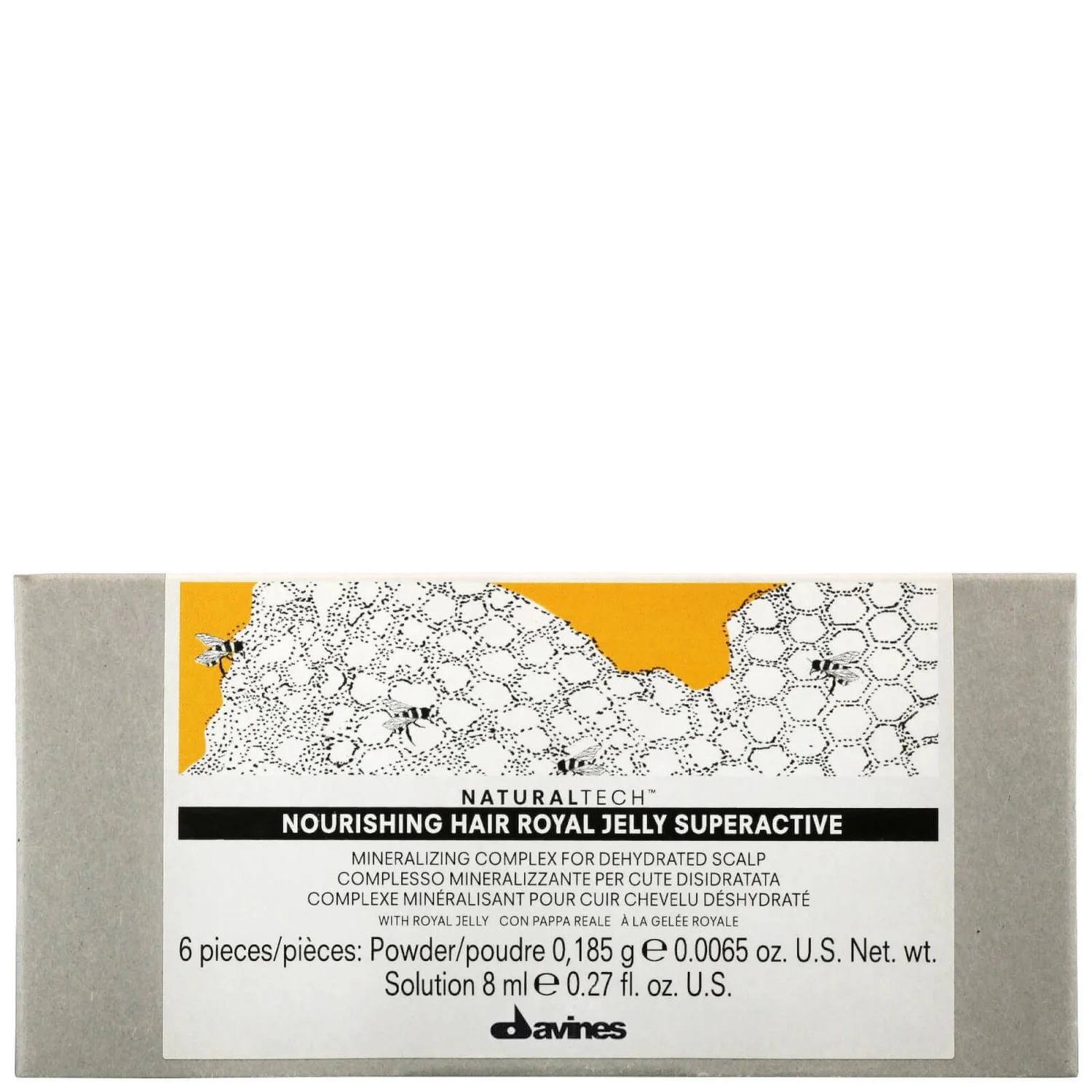 Davines NATURALTECH Nourishing Hair Royal Jelly Superactive 6 x 8ml