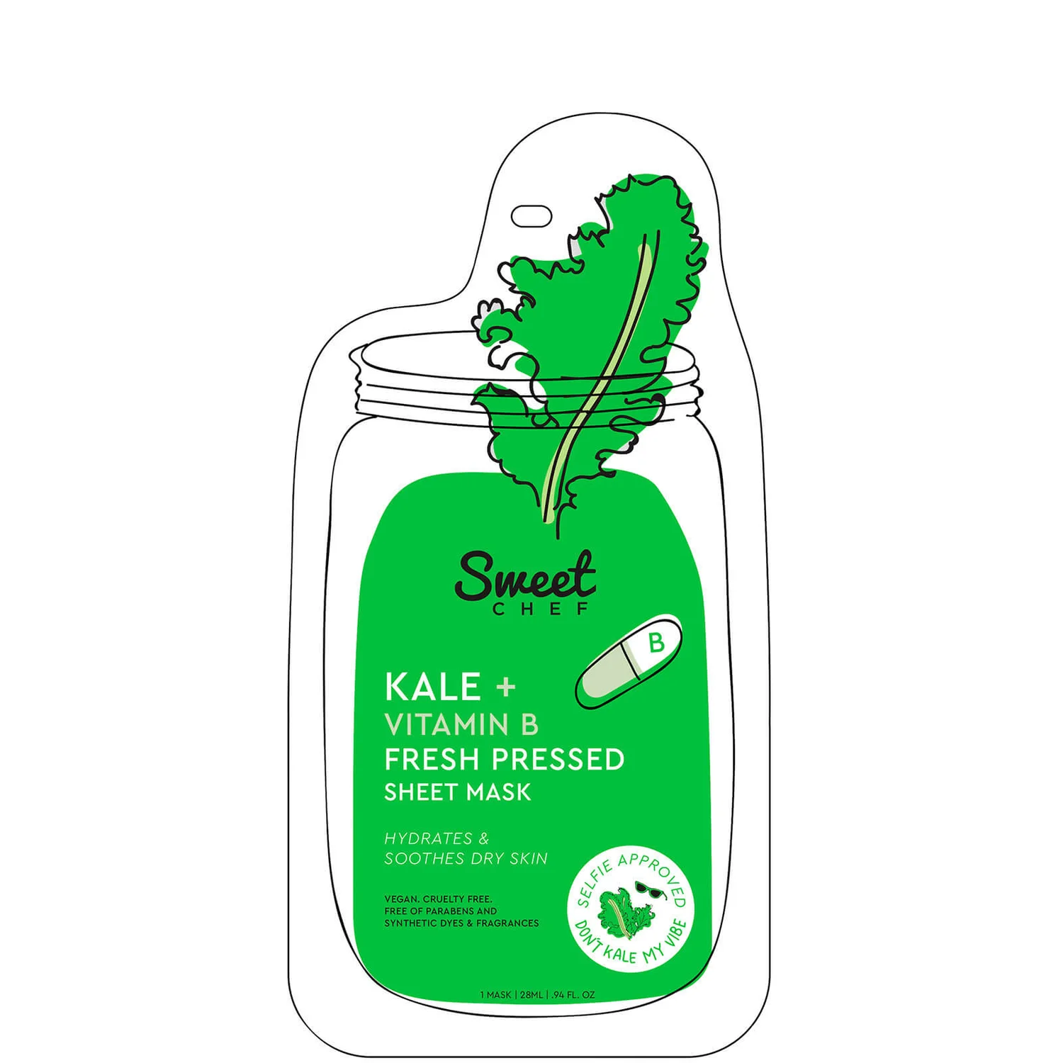 SWEET CHEF Kale + Vitamin B Fresh Pressed Sheet Mask £3.50 at Cult Beauty