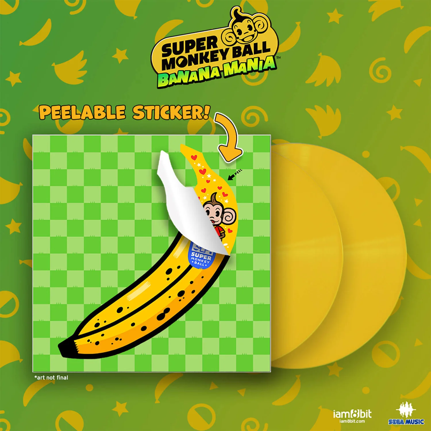 iam8bit - Super Monkey Ball: Banana Mania Vinyl 2LP (Banana Yellow)