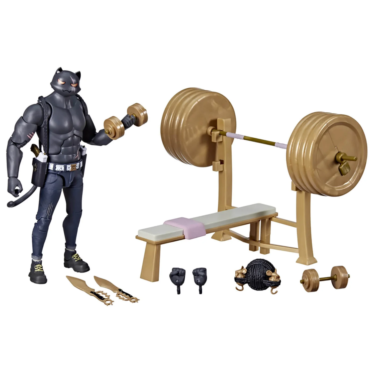 Hasbro Fortnite Victory Royale Series Meowscles (Shadow) Deluxe Pack 6 Inch Action Figure