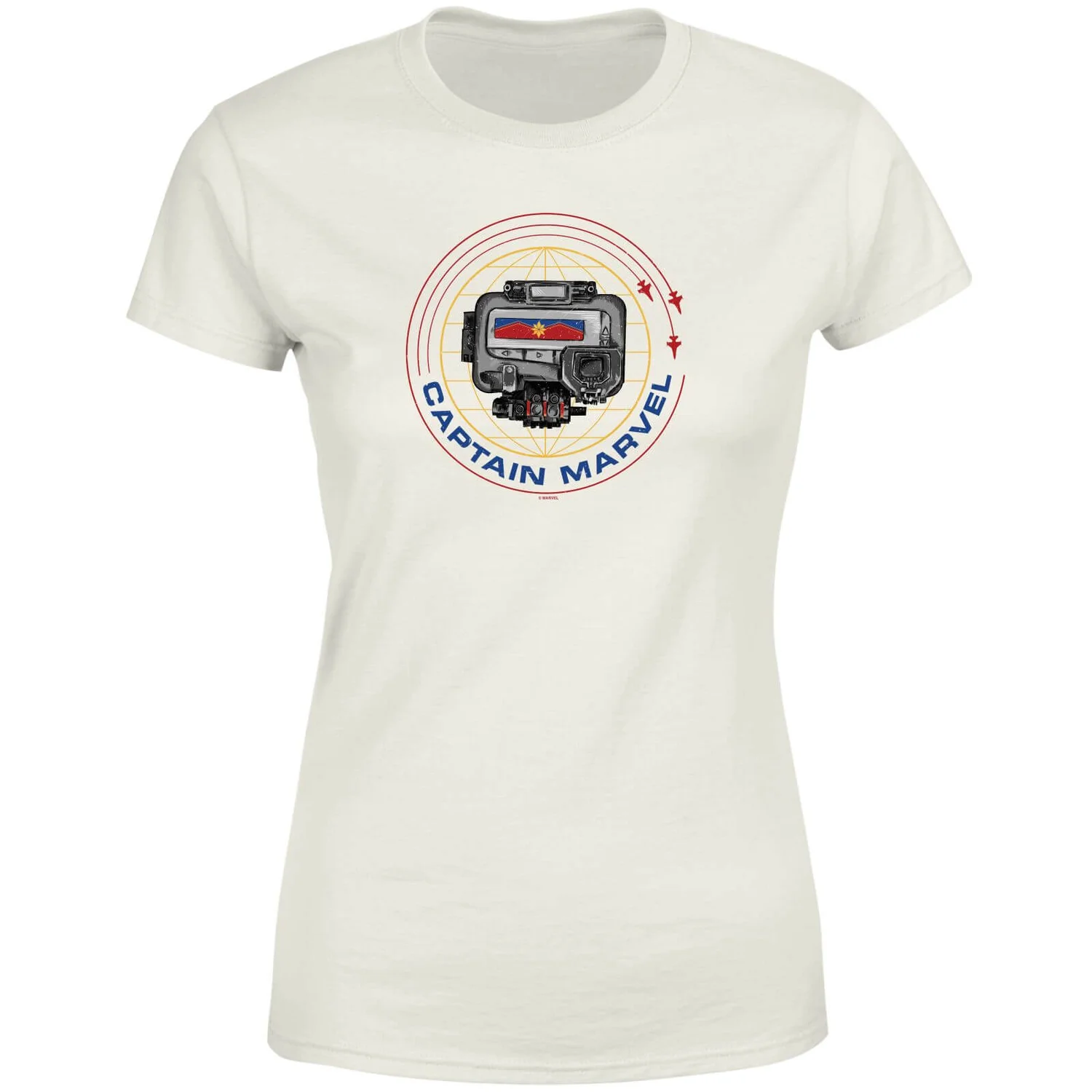 Captain Marvel Pager Women's T-Shirt - Cream