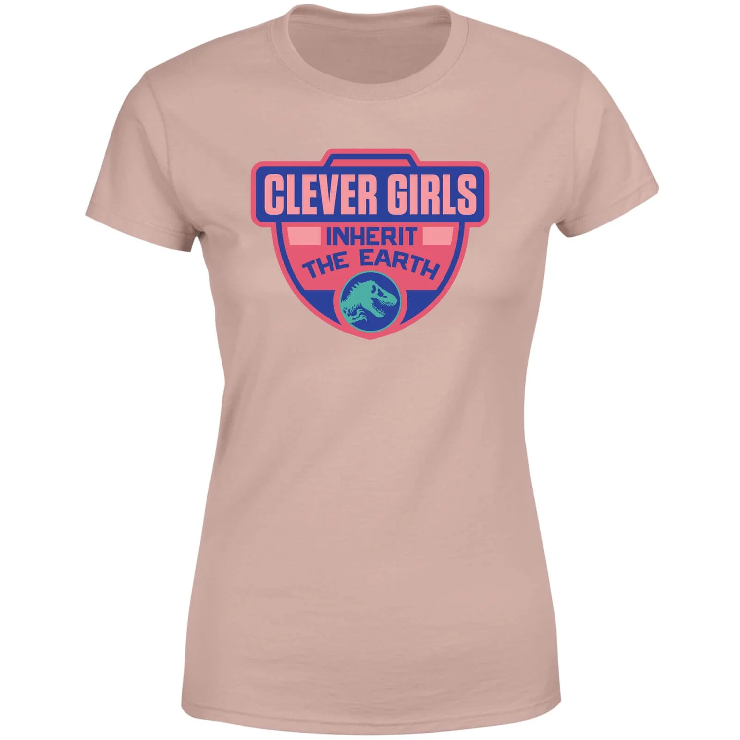 Jurassic Park Clever Girls Inherit The Earth Women's T-Shirt - Dusty Pink