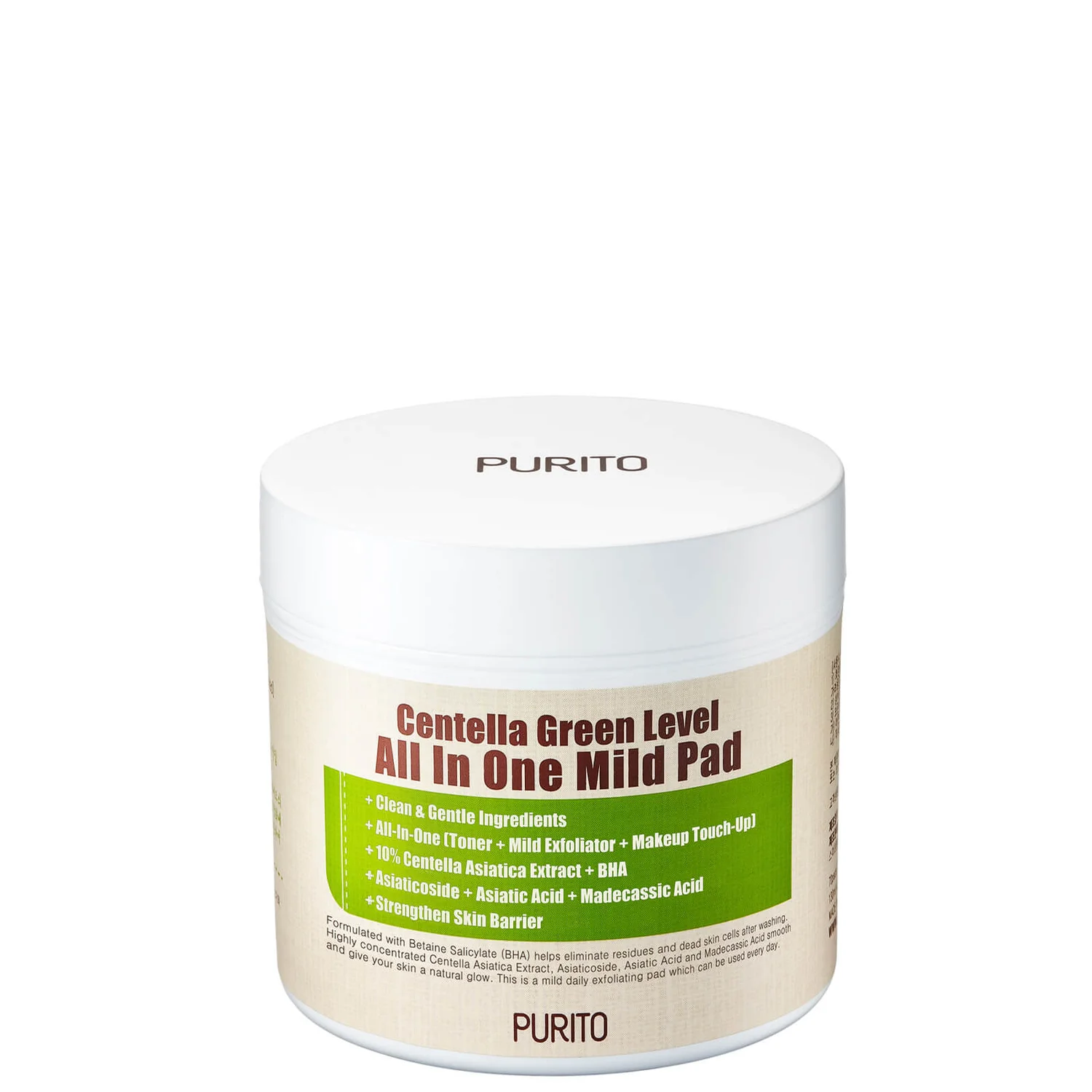 PURITO Centella Green Level All In One Mild Pad 130ml