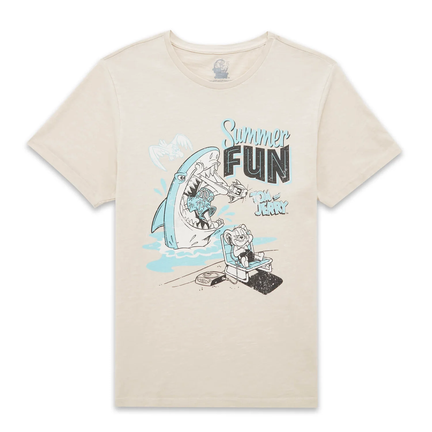 Tom & Jerry Summer Fun Unisex T-Shirt - Vintage Cream
