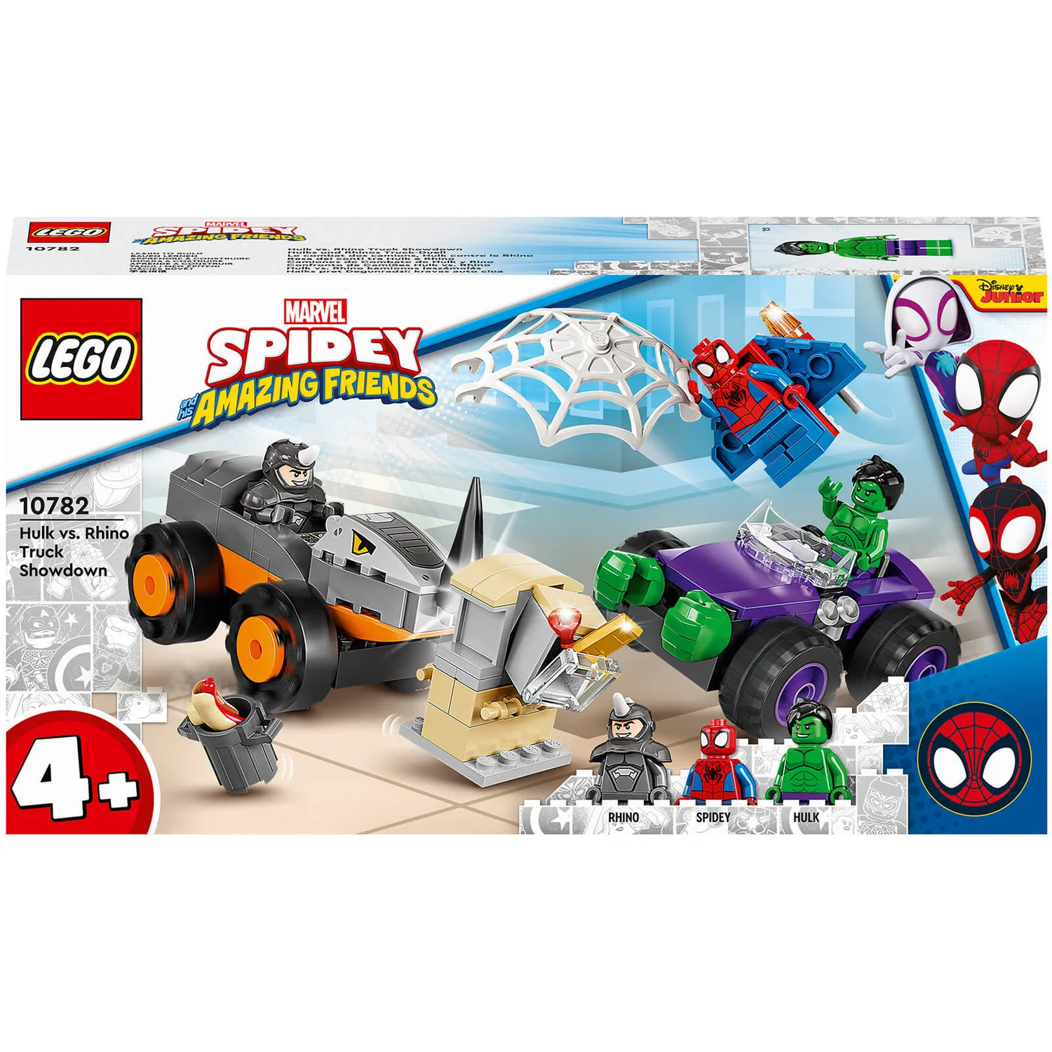 LEGO Marvel Hulk vs Rhino Monster Truck Showdown Set (10782)