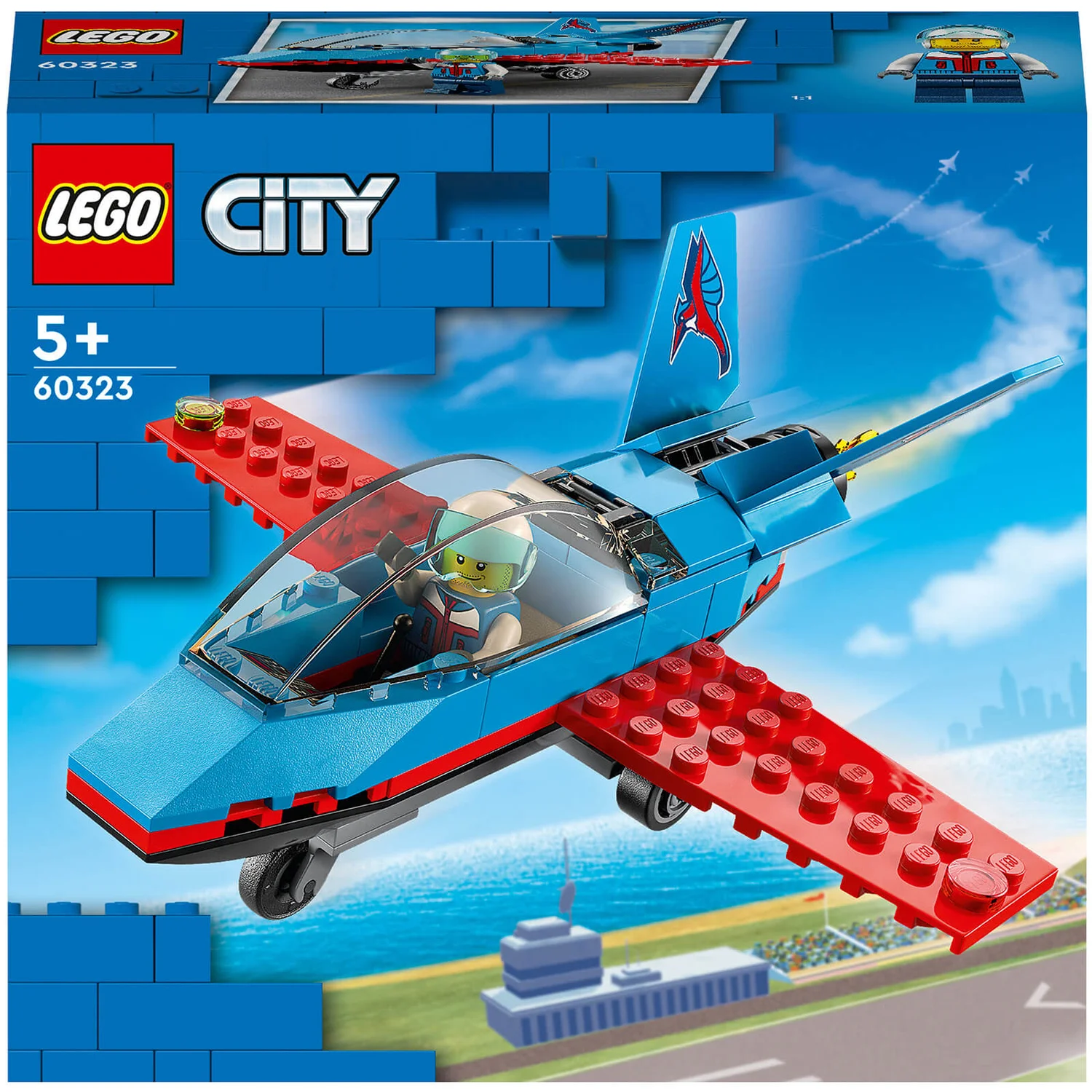 LEGO City: Great Vehicles Stunt Plane Toy Building Set (60323)