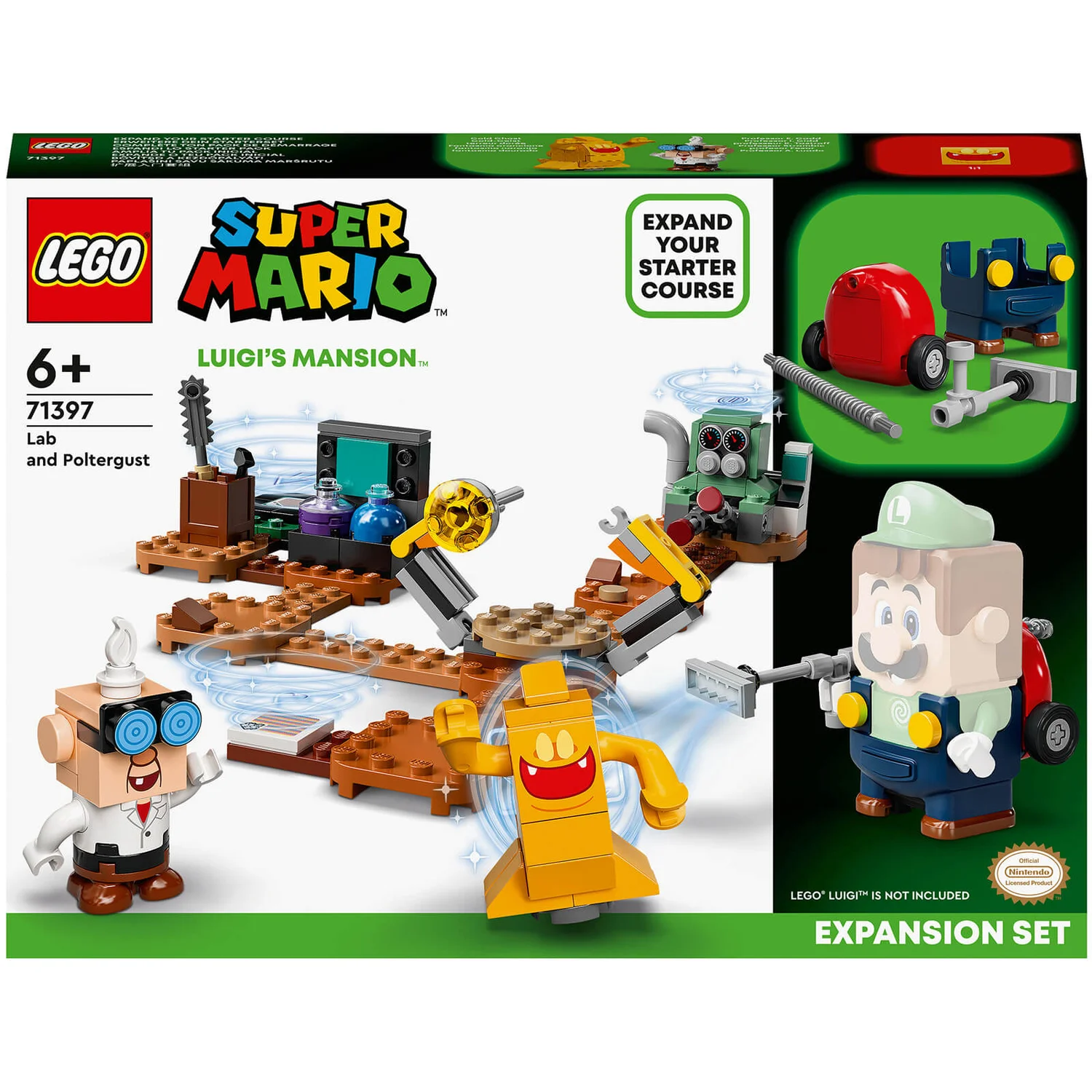 LEGO Super Mario™ Luigi’s Mansion™ Lab and Poltergust Expansion Set (71397)