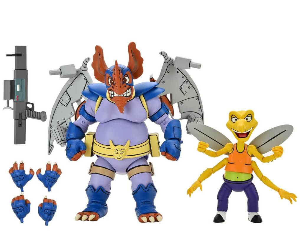 TMNT Cartoon Wingnut and Screwloose 2-Pack 7 Inch Scale Action Figures Teenage Mutant Ninja Turtles