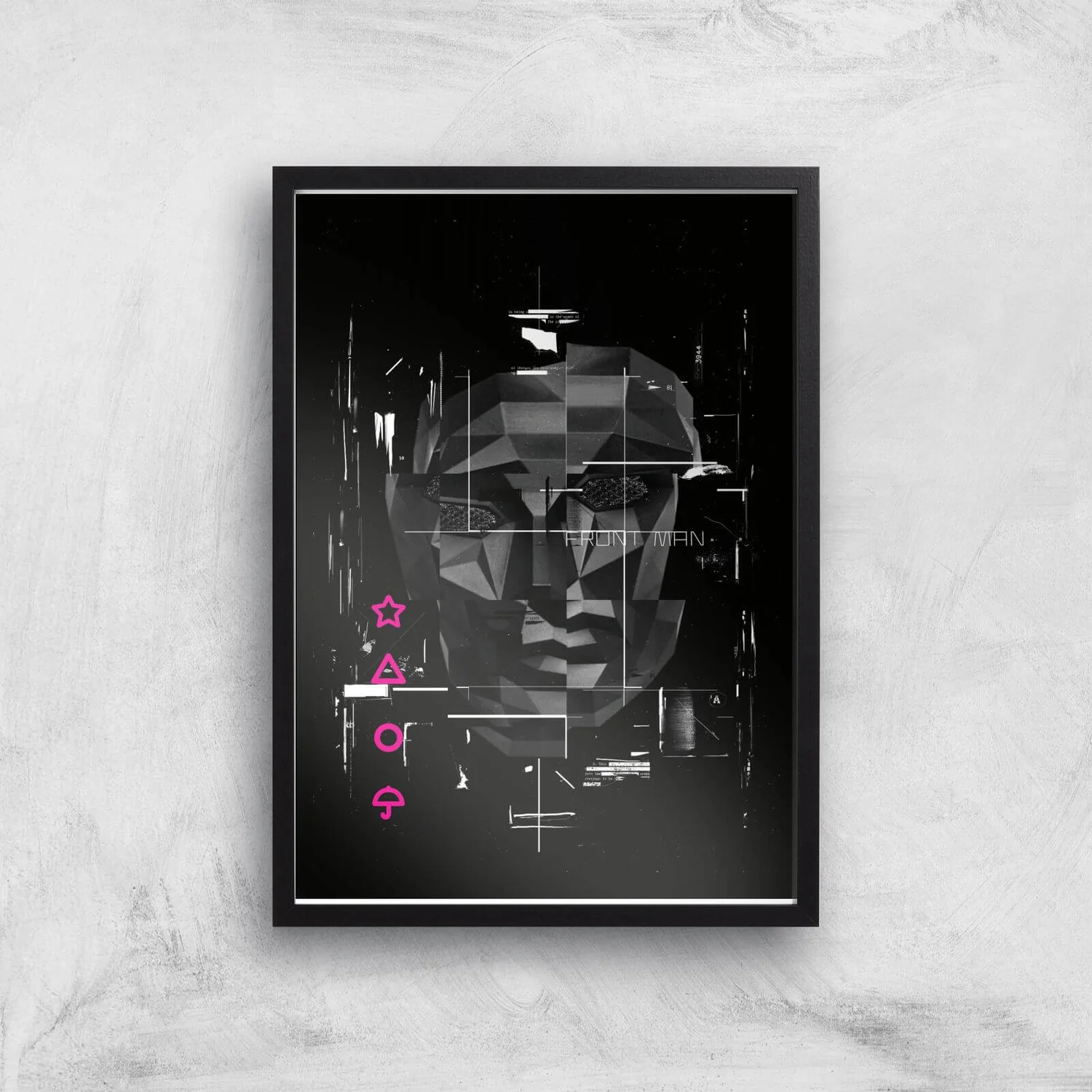 Squid Game Front Man Glitch Giclee Art Print