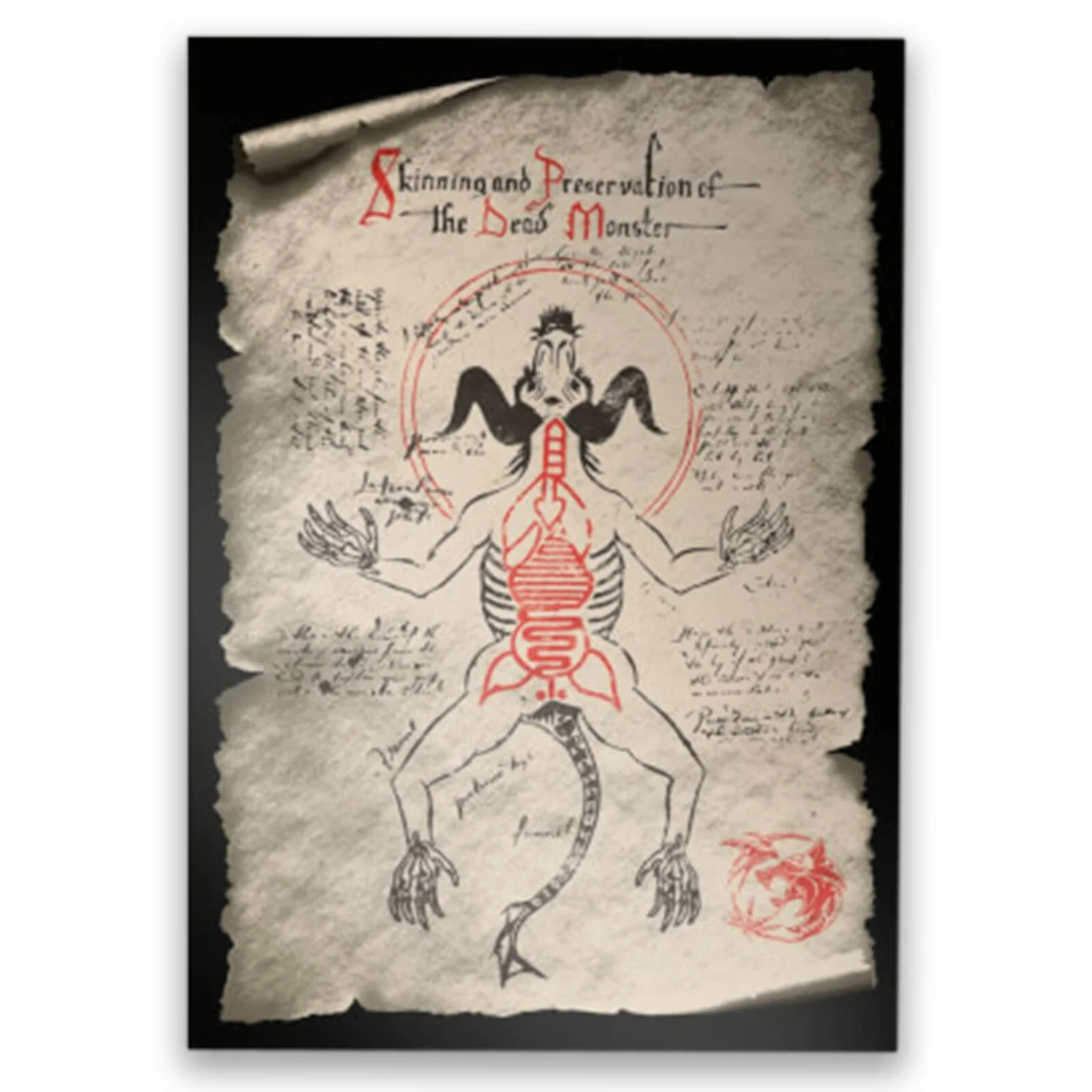 The Witcher Skinning And Preservation Of The Dead Monster Giclee Art Print