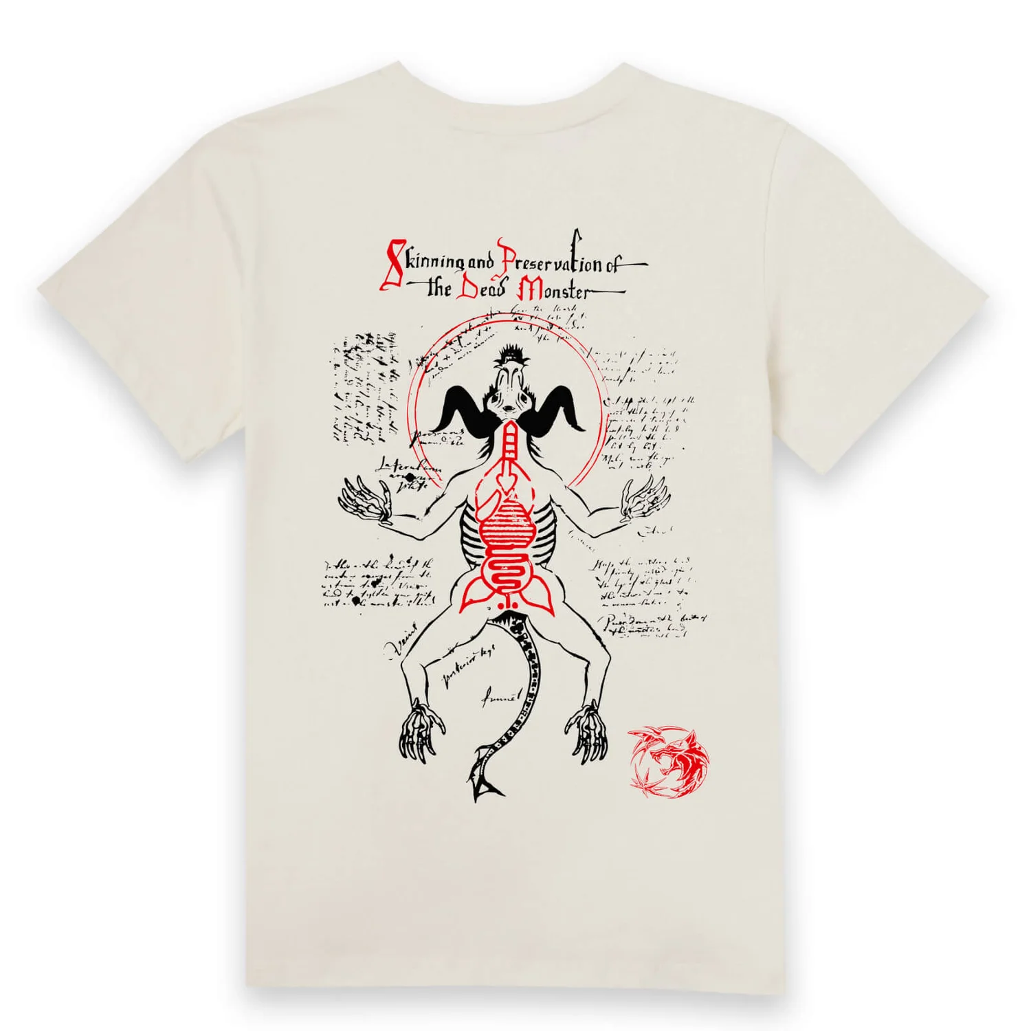 The Witcher Skinning And Preservation Of The Dead Monster Unisex T-Shirt - Cream