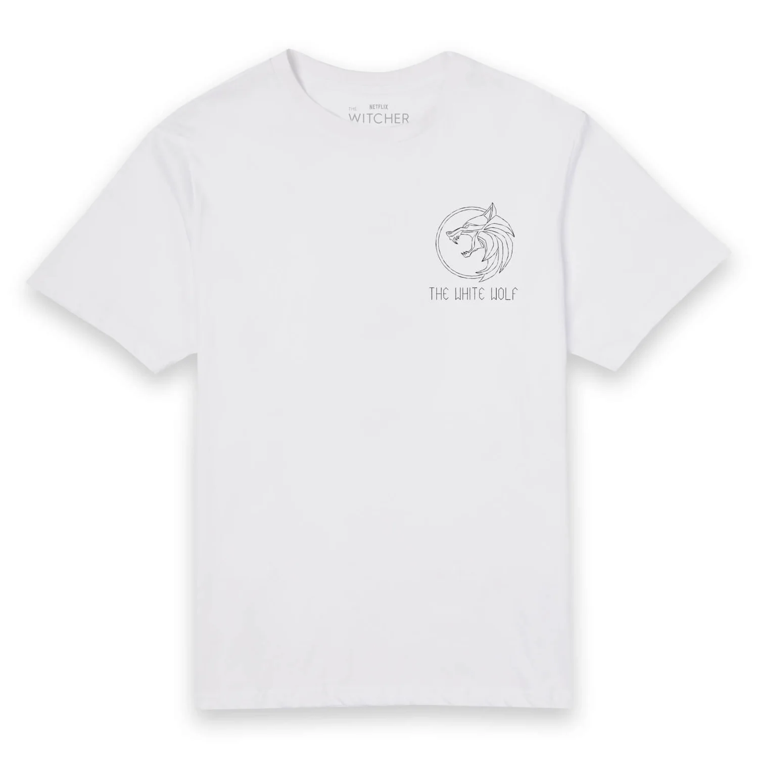 The Witcher The White Wolf Unisex T-Shirt - White