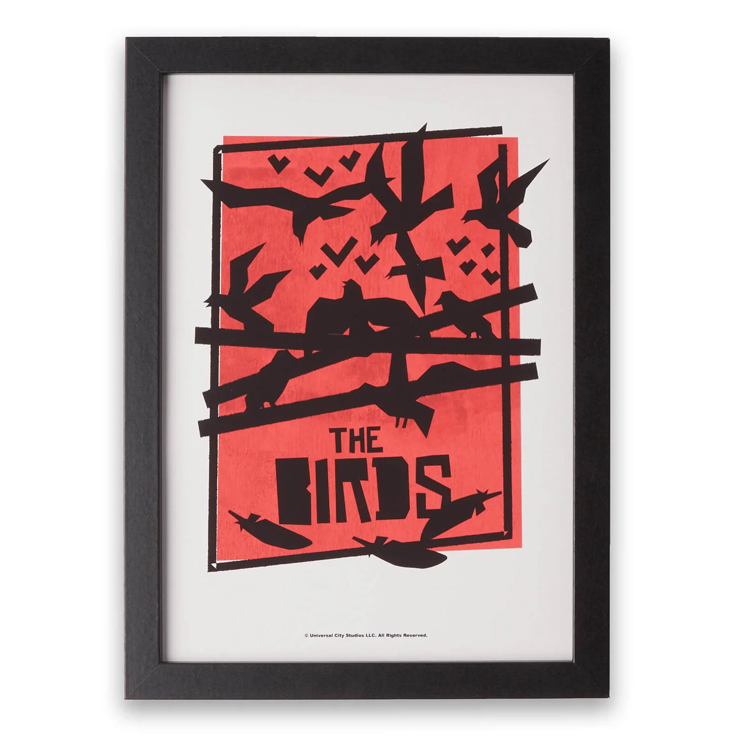 Hitchcock The Birds Abstract Giclee Art Print