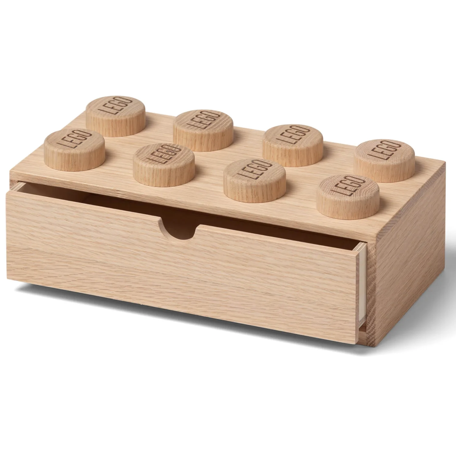LEGO Storage 2x4 Wooden Desk Drawer (Hand Made From Red Oak) - Soap Treated