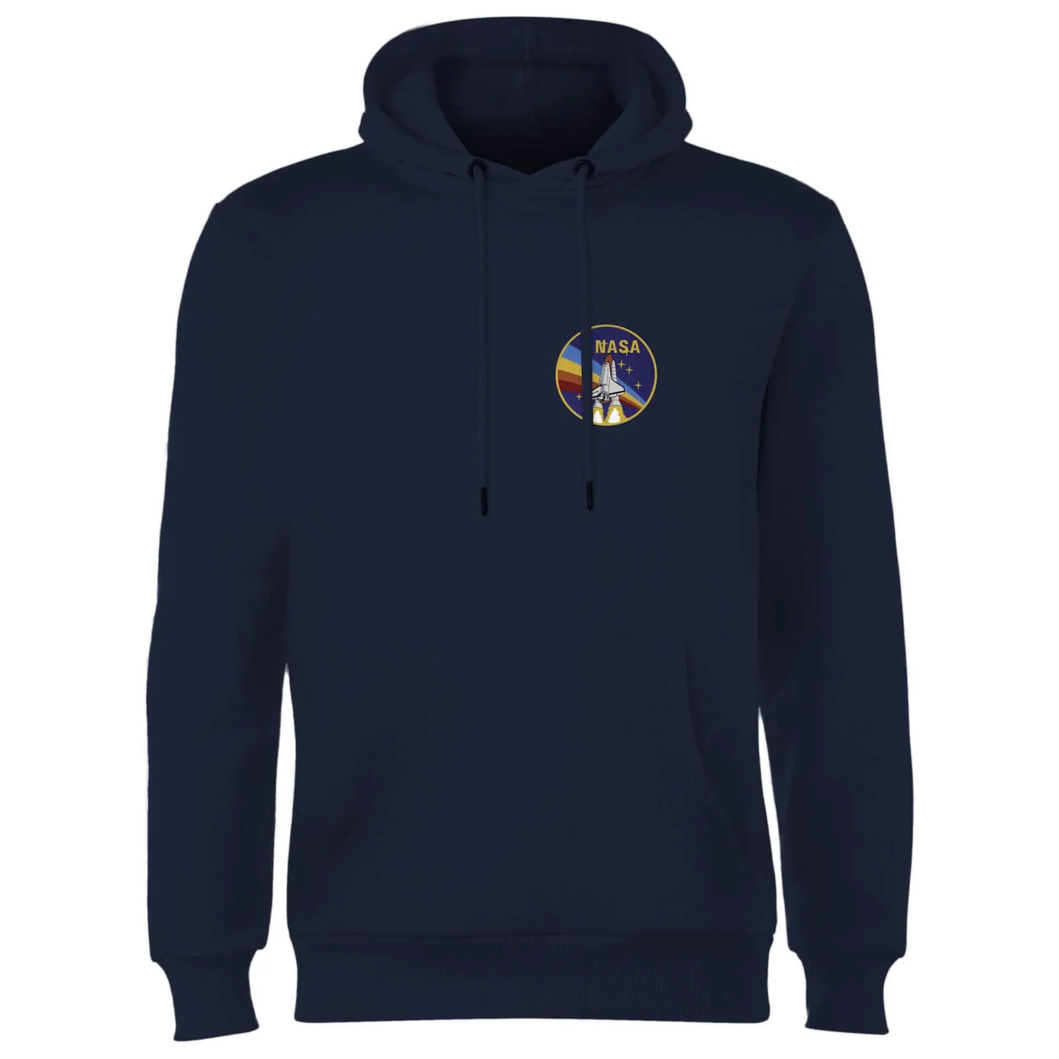 NASA Vintage Rainbow Shuttle Hoodie - Navy