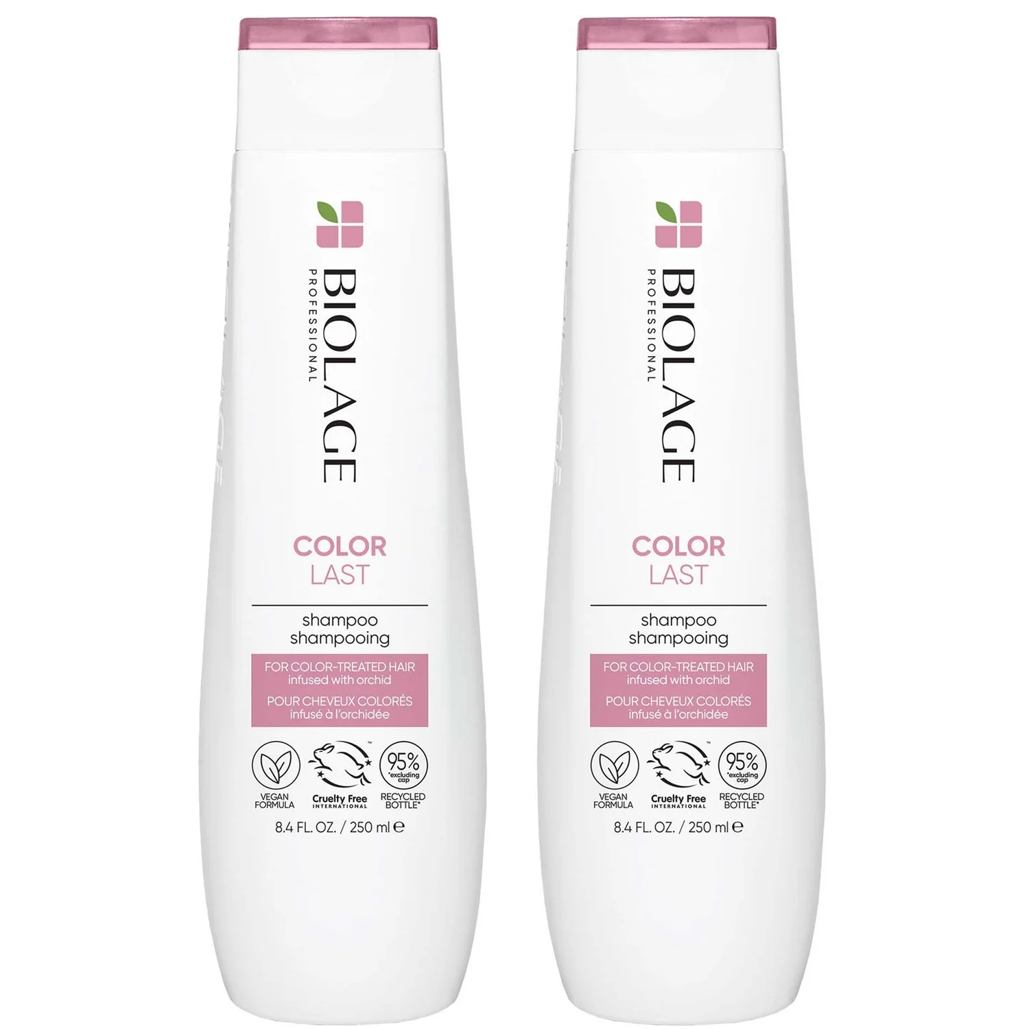 Biolage ColorLast Coloured Hair Shampoo and Colour Protect Shampoo for Coloured Hair 250ml Duo
