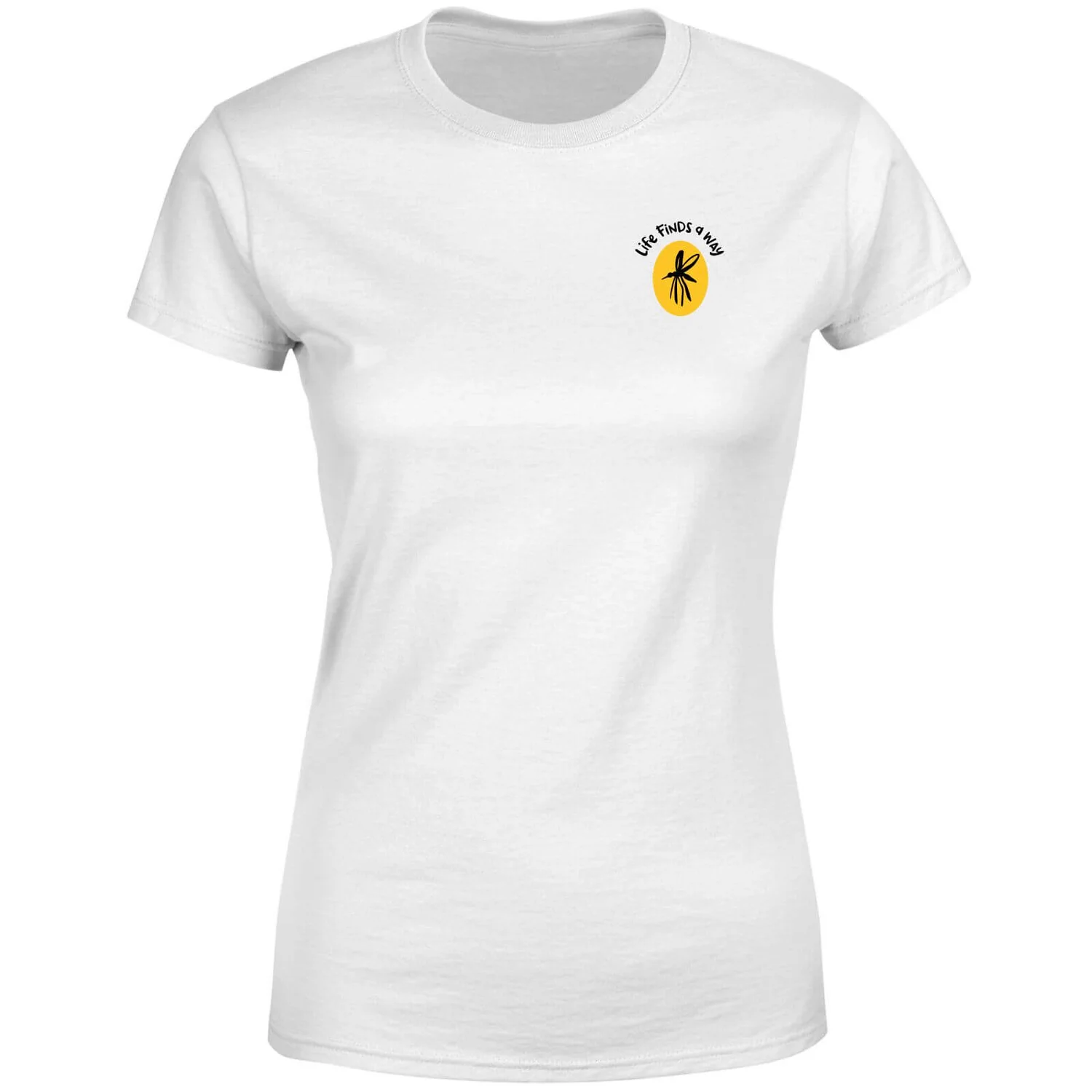 Jurassic Park Amber Sample Embroidered Women's T-Shirt - White