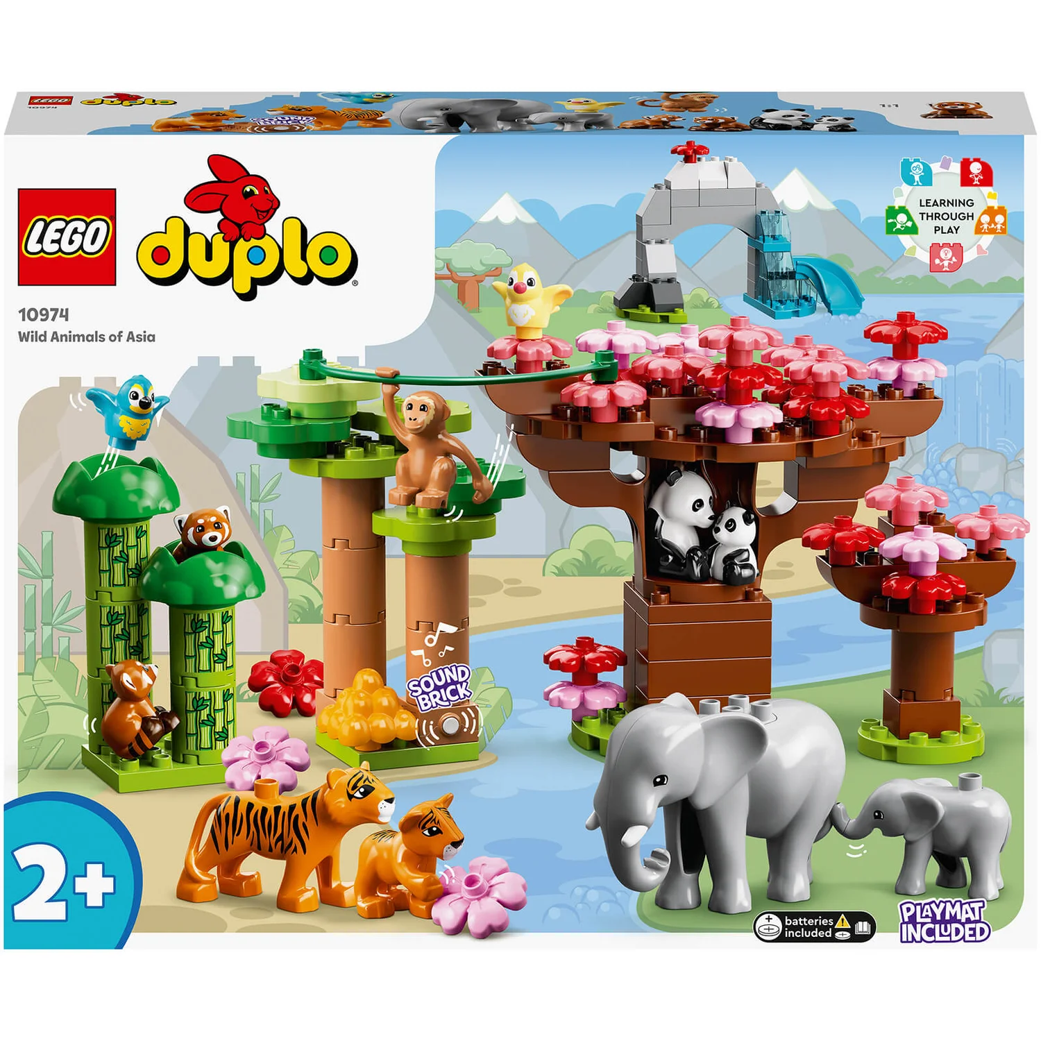 LEGO DUPLO Wild Animals: of Asia Animal Toys with Sound (10974)