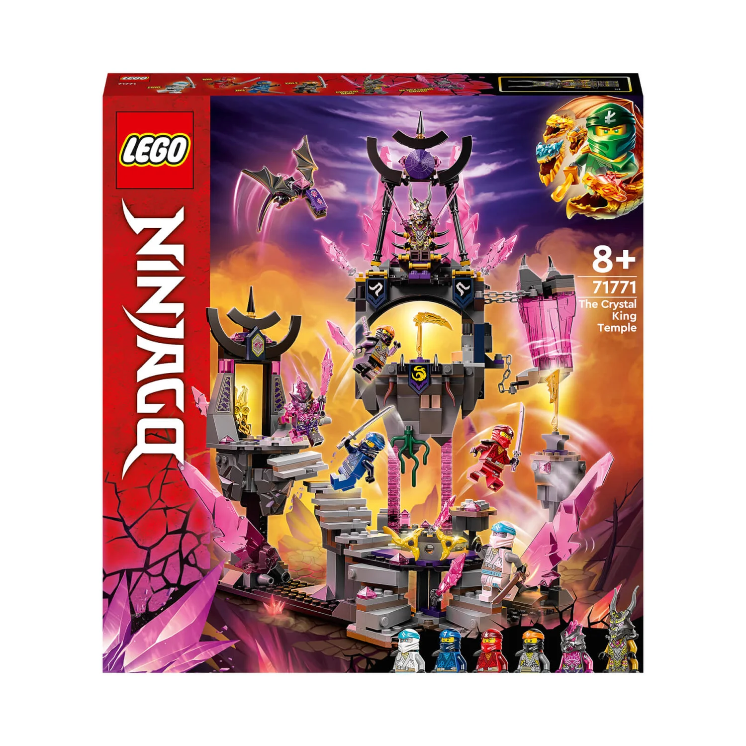 LEGO NINJAGO: The Crystal King Temple Action Playset (71771)