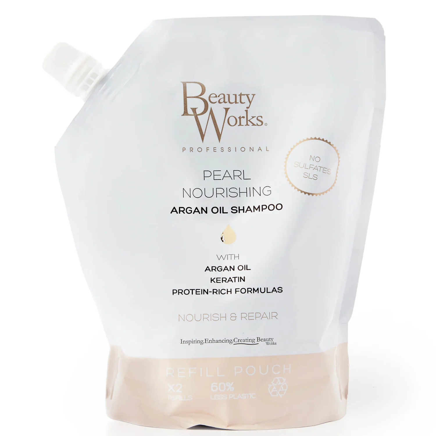 Beauty Works Pearl Nourishing SF Shampoo Refill Pouch 500ml