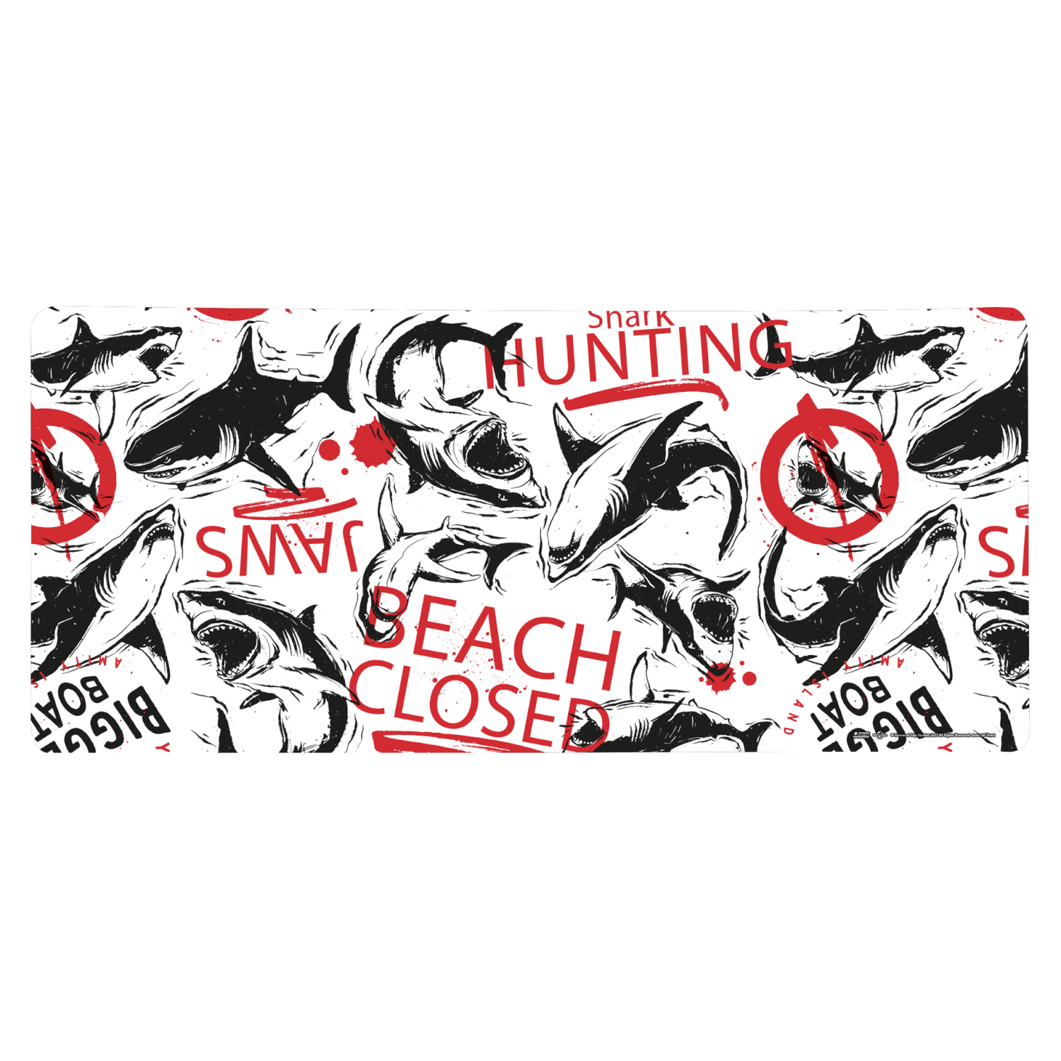 Jaws Beach Closed Gaming Mouse Mat