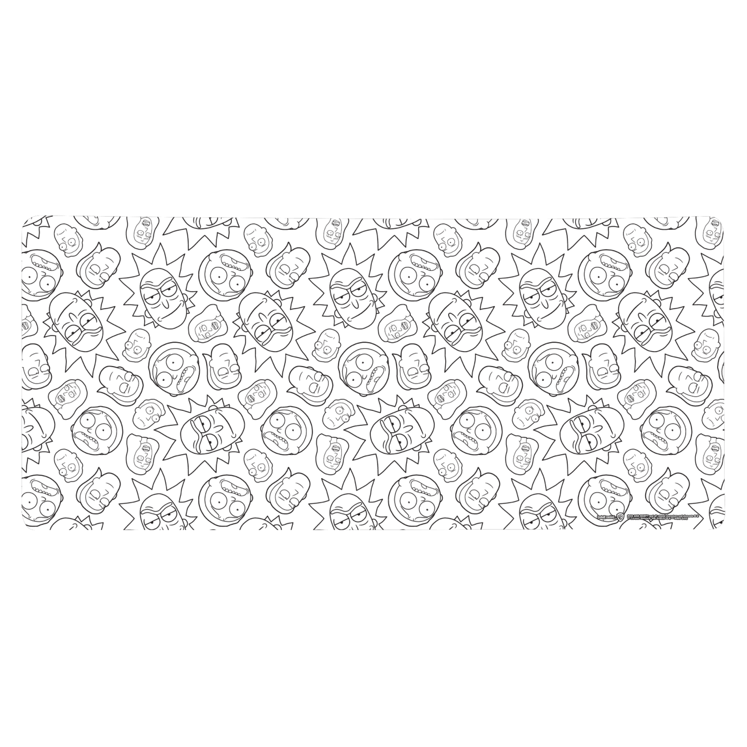 Rick And Morty Character Outlines Gaming Mouse Mat