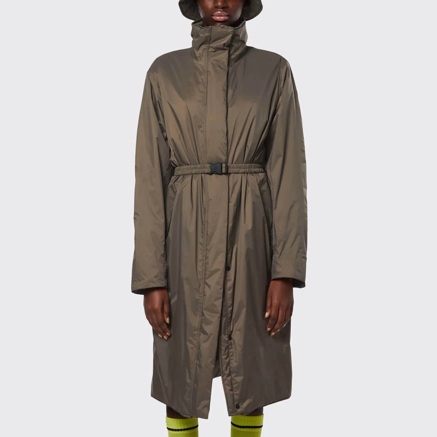 Rains W Belted Nylon Coat